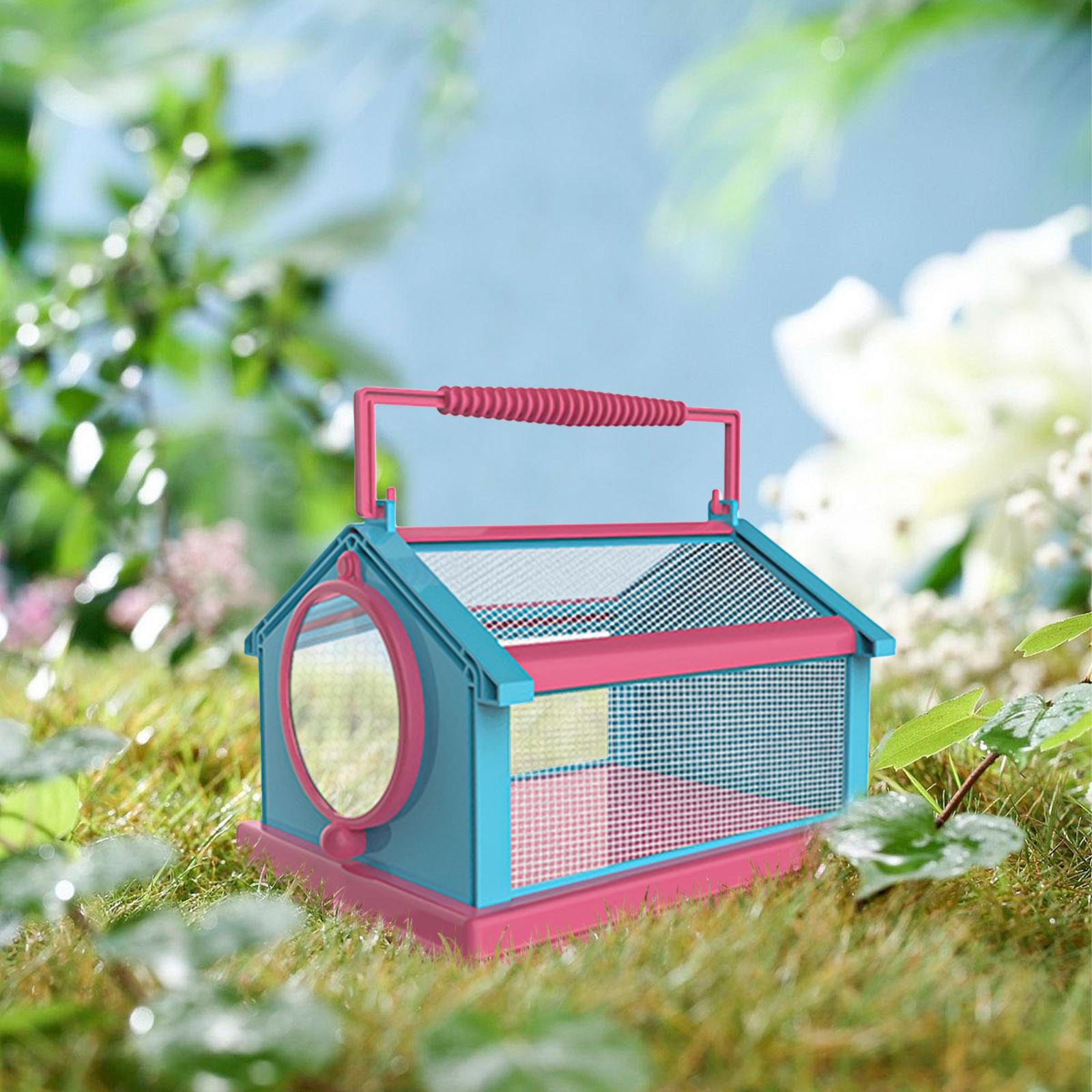 Insect Butterfly Habitat Cage Mesh Cage Collapsible Kids Outdoor Critter with Carrying Handle Nature Science Accessories