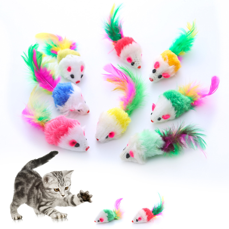 Title 1, Mini souris polaire douce pour chat, jouets mig...