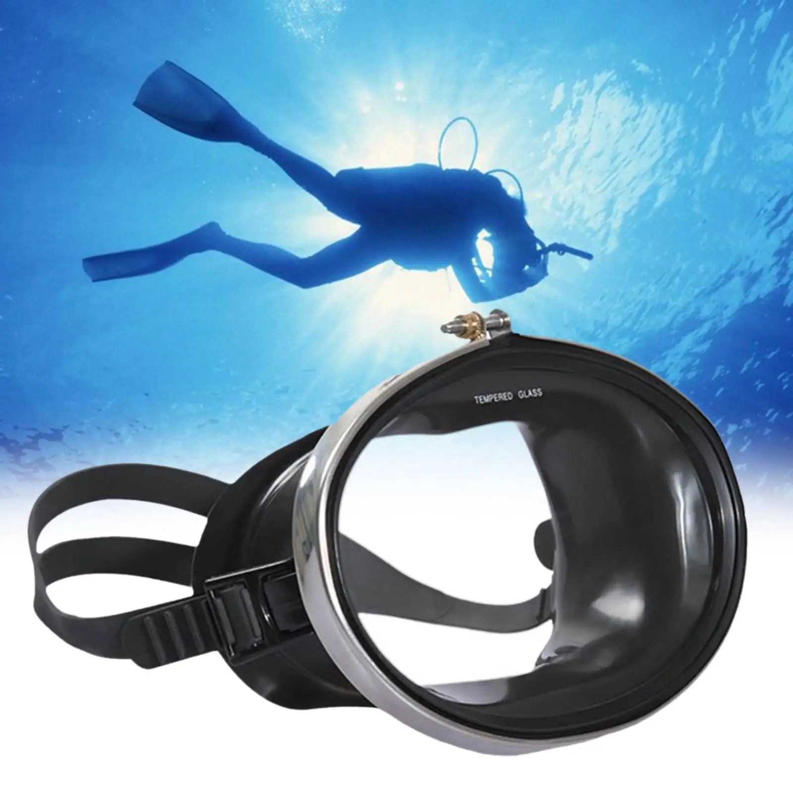 Diving Waterproof Single Lens  Fisherman Swimming Goggles