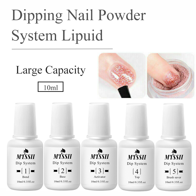 Best of Mtssii 10ML Nails Dipping Powder System Liquid Base Top Coat Activator Brush Saver Nail Art Tools Natural Dry Without Lamp Cure Reviews & Tips