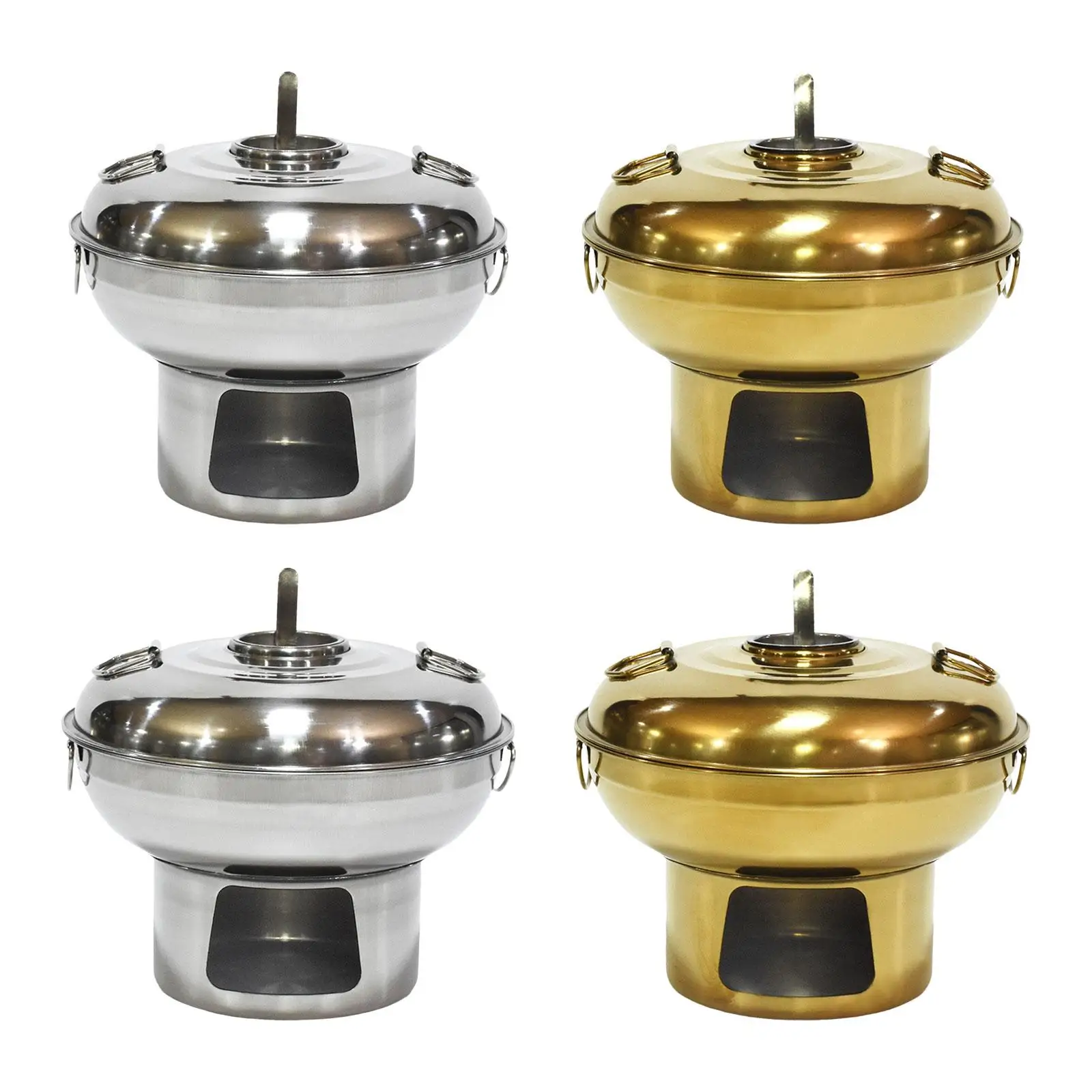 Small Hot Pot Single Person Small Hotpot Stockpot Milk Tea Hot Outdoor Cooker Traditional Chinese Hot Pot for Picnic