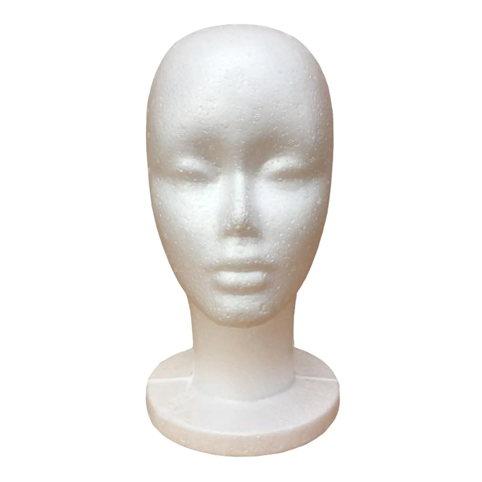 Female Foam Mannequin Head Model Smooth Durable Hat Wig Display Stand Display Wigs Hair Accessories Lightweight Hairpiece Stand