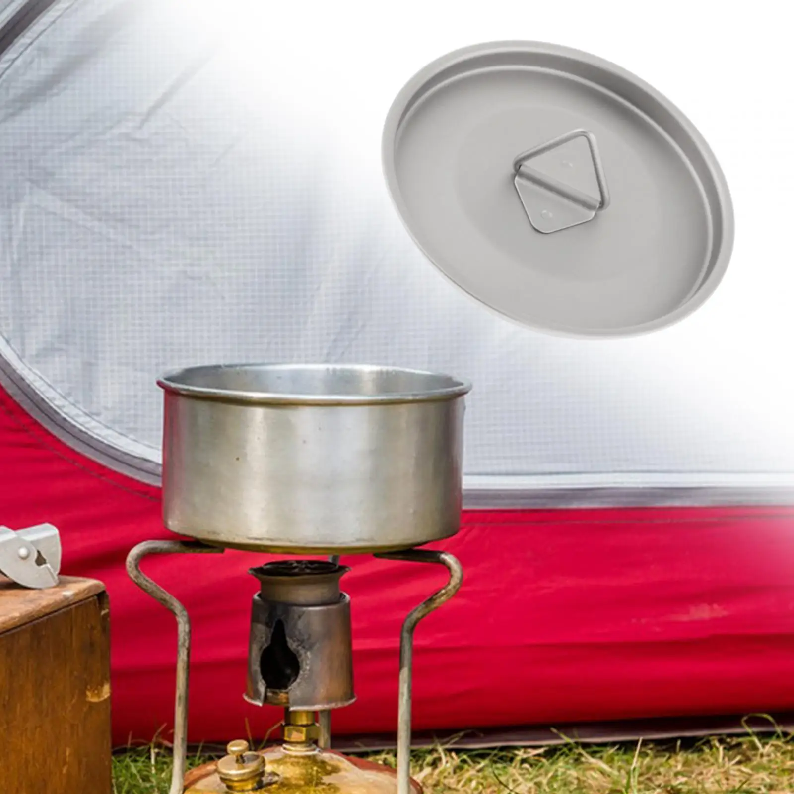Coffee Mug Lid Camping Pot Lid Hiking Drinkware Backpacking Titanium Cup Lid Reusable Camp Boiling Water Bottle Lids Universal 