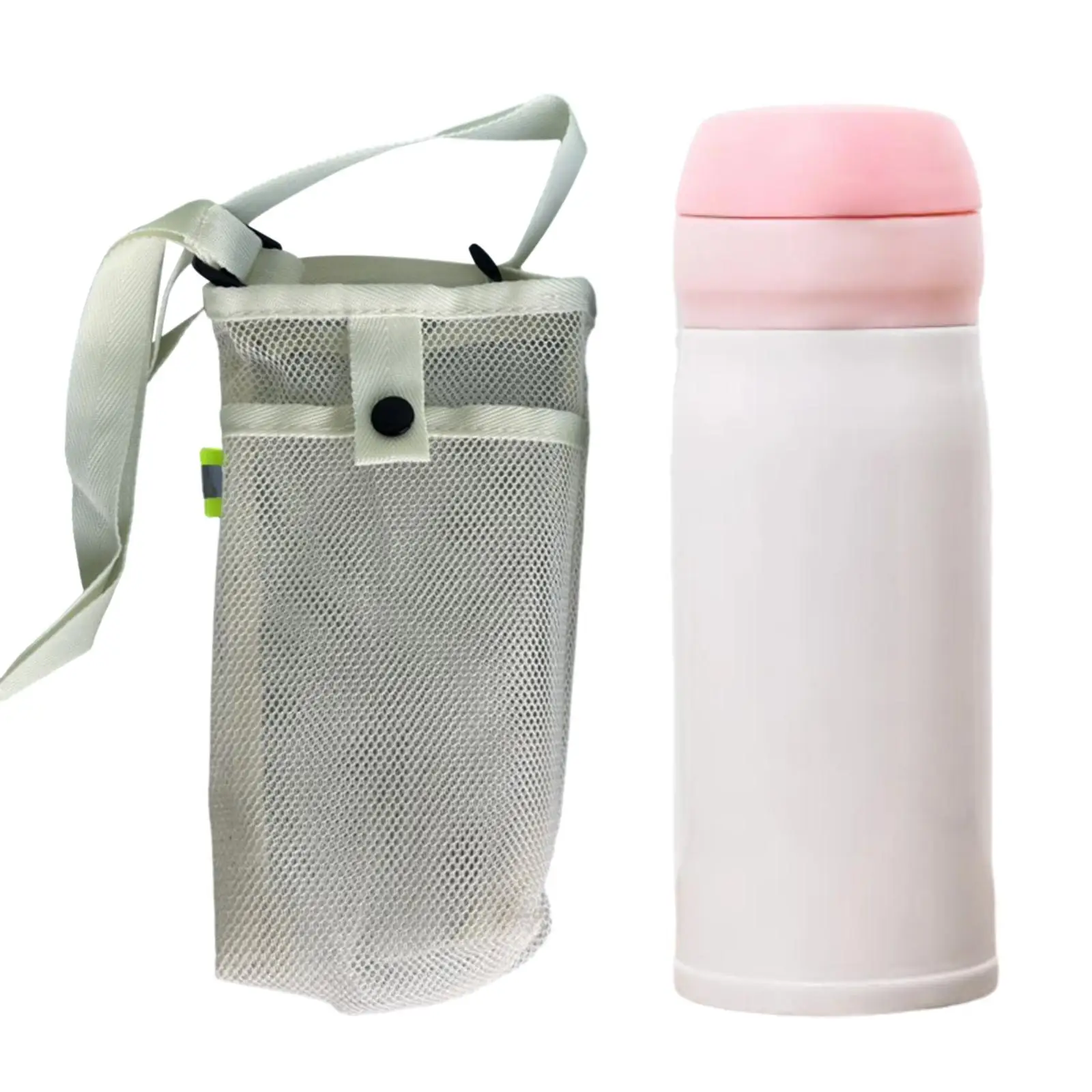 Mesh Water Bottle Holder Foldable Water Bottle Cover Water Bottle Pouch for Travel Backpacking Outdoor Activities Hiking Cycling