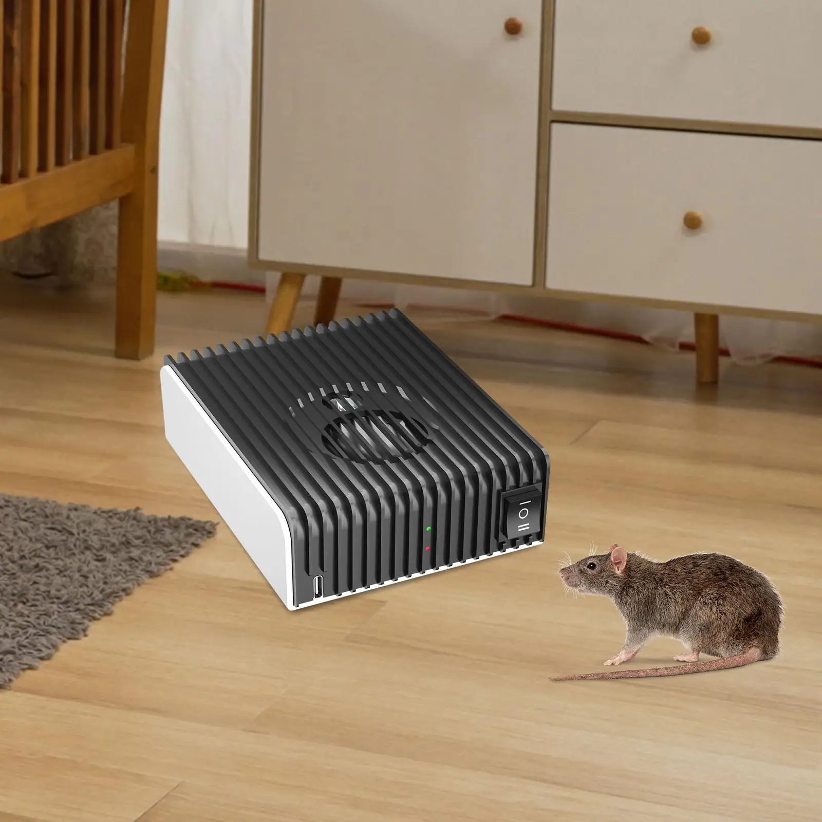 Sound Mouse Repeller 360 Degrees Mouse Deterrent for Car Garage Home
