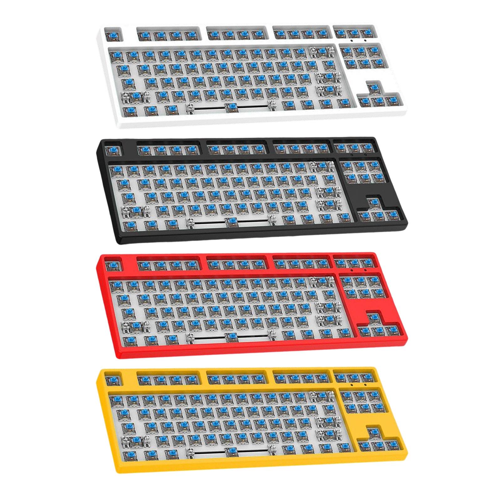 diy teclado mecânico com fio kit com interruptor azul plug plug quente swappable para pc