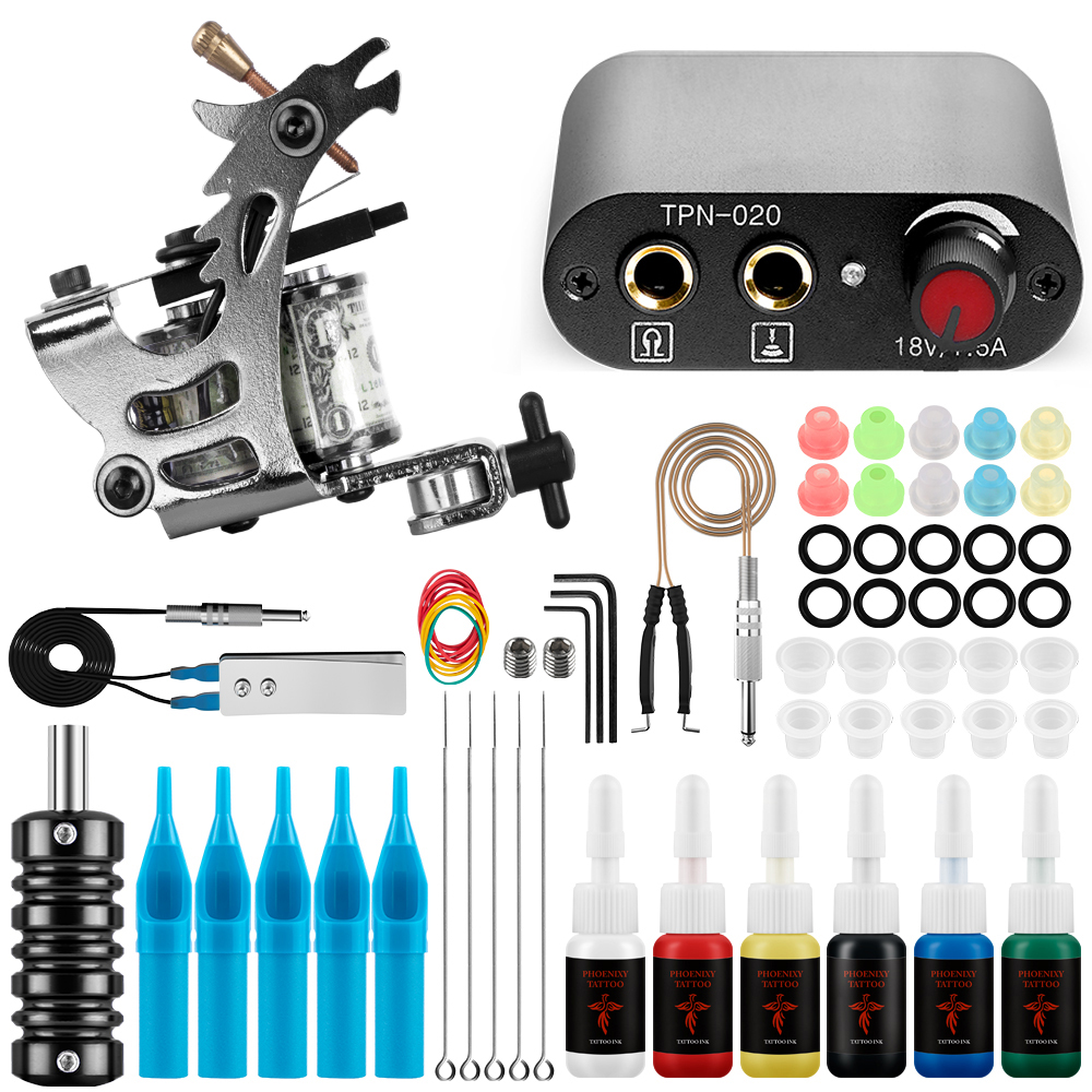 Best of Tattoo Kit Cheaper Tattoo Machine Kit Permanent Tattoo Pigment Tattoo Machine Gun Power Supply Needles Tattoo Supplies Body Art Reviews & Tips