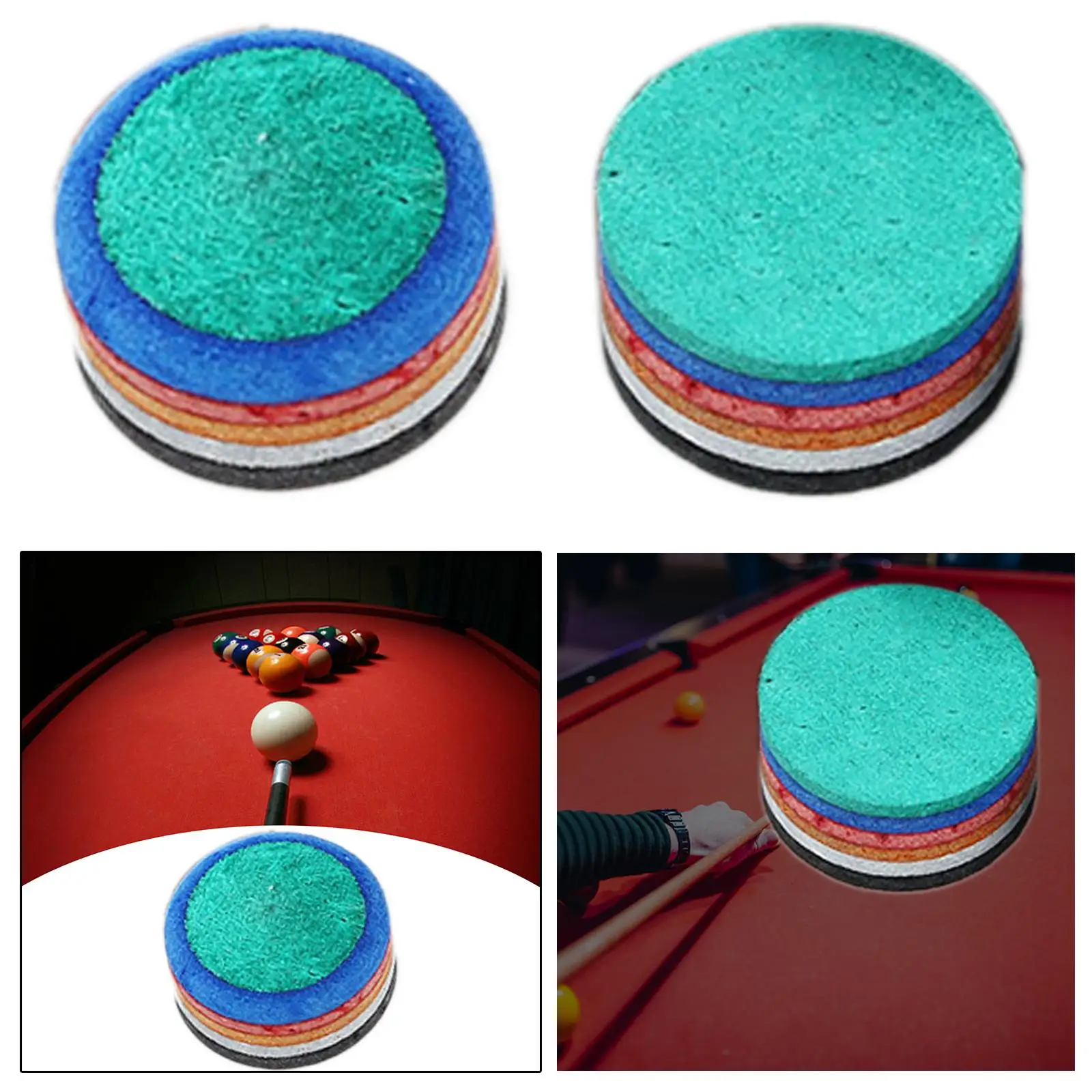 Pool Cue Tip Hard Snooker Pool Cue Tip Multiple Layer Glue on Durable Head for