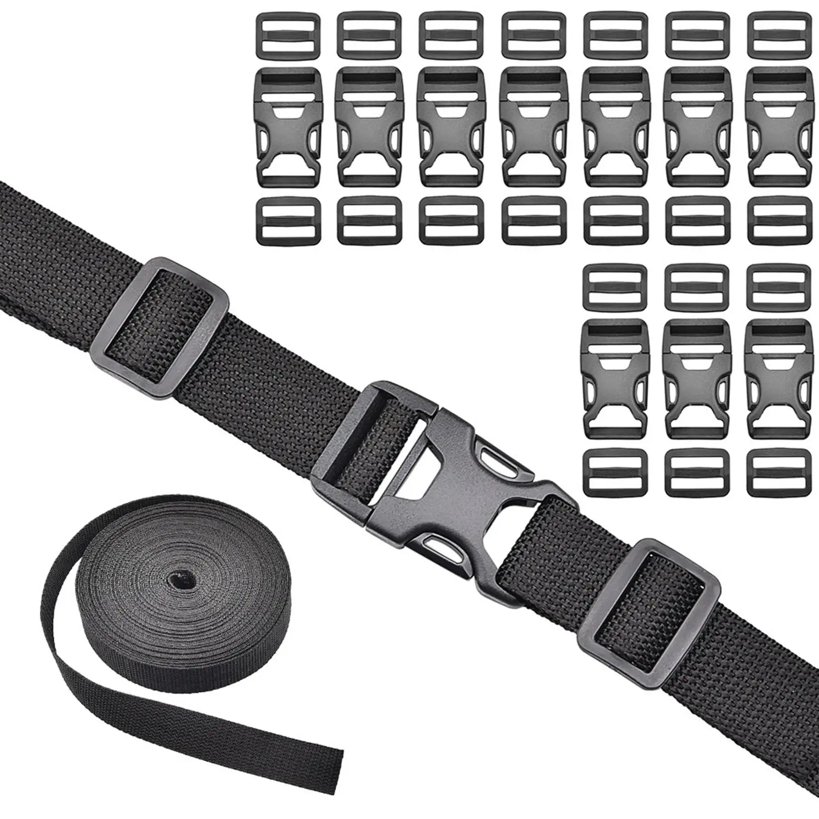 12 Luggage tie Straps Lashing Strap with Clips and Release Buckle,  Straps for Moving , Car, Motorcycle and Equipment