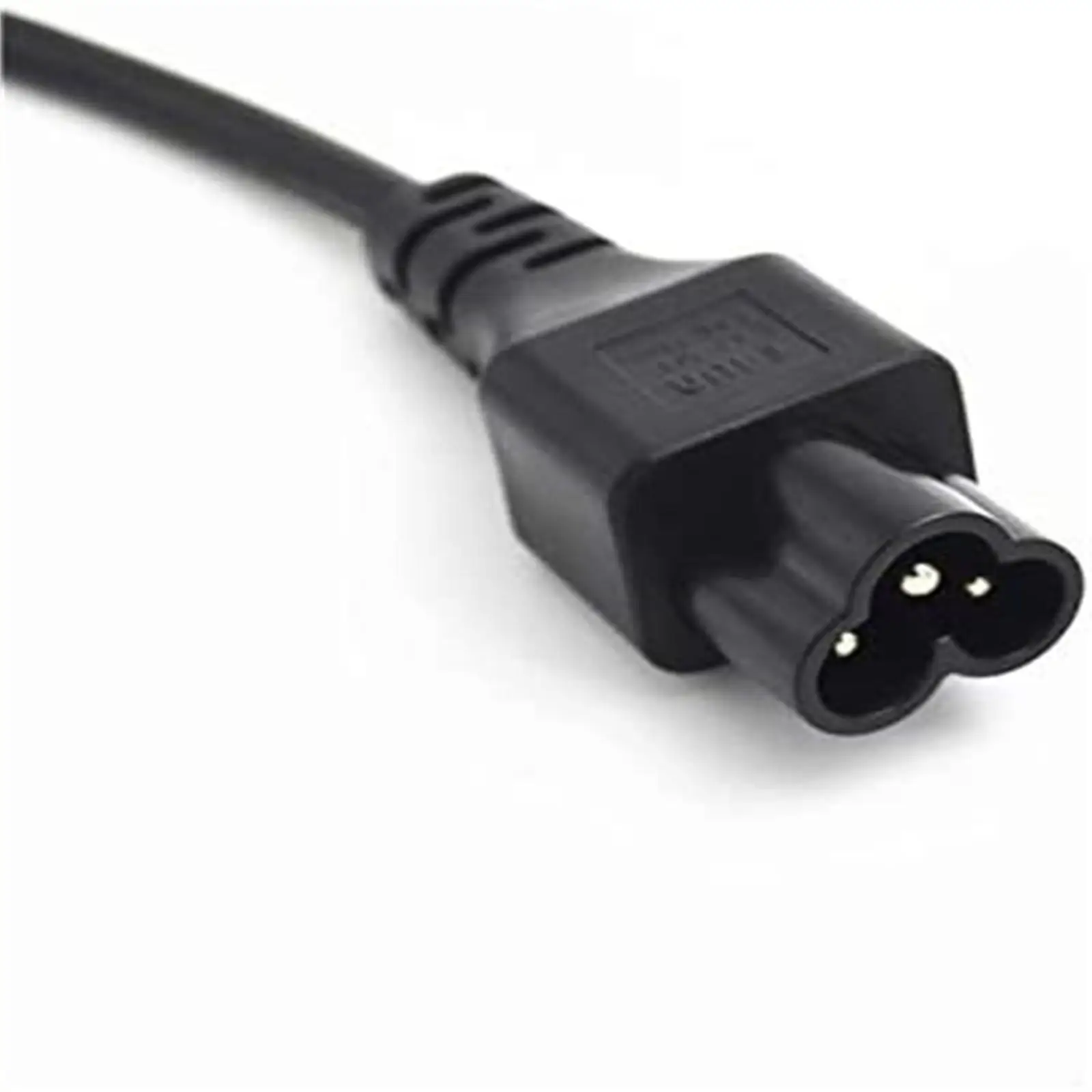 3Pin IEC320 C5 Female to C6 Male Extension Cable 2ft/0.6M Male to Female Low 2.5A Stable Transmission for Notebook