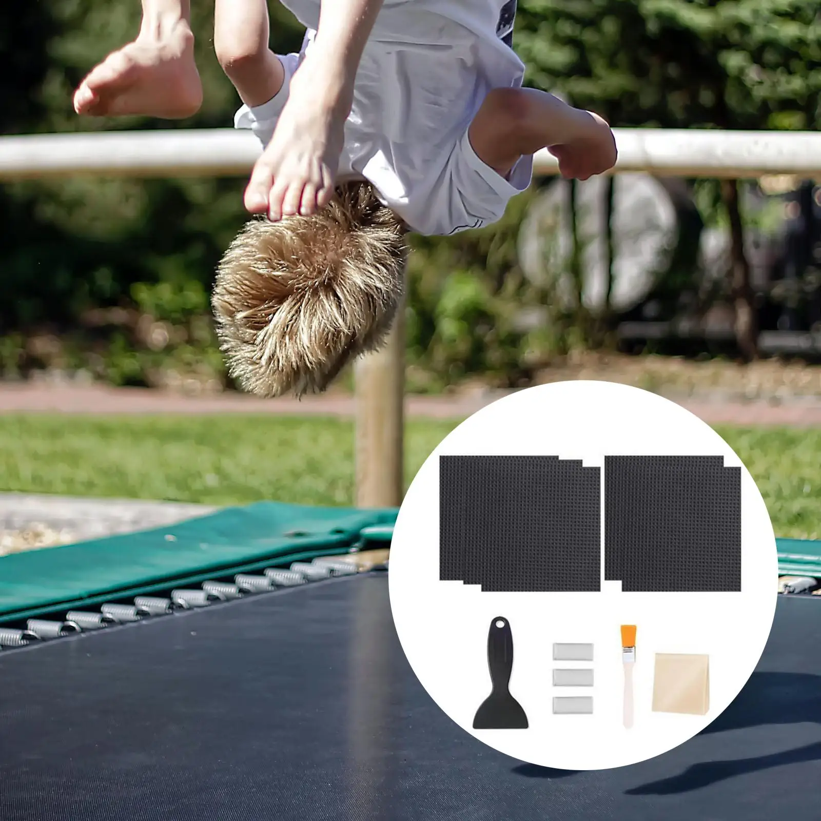 5 Pieces Waterproof Trampoline Patch Repair Kit for Kids trampolines