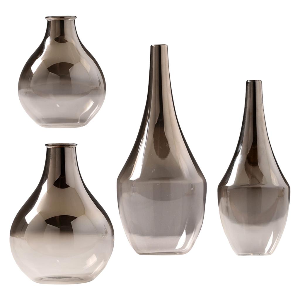 Flower Vase Soot Gradient Glass Vase Plant Pots Housewarming Gifts for Flower Vase Soot Gradient Glass Vase Plant Pots Housewarming Gifts for