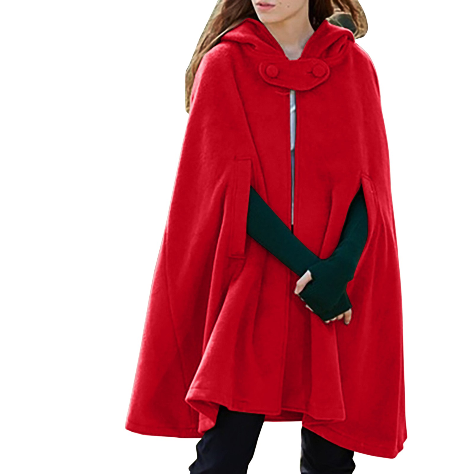 Batwing feminino cruzou o Poncho Suéter, casaco