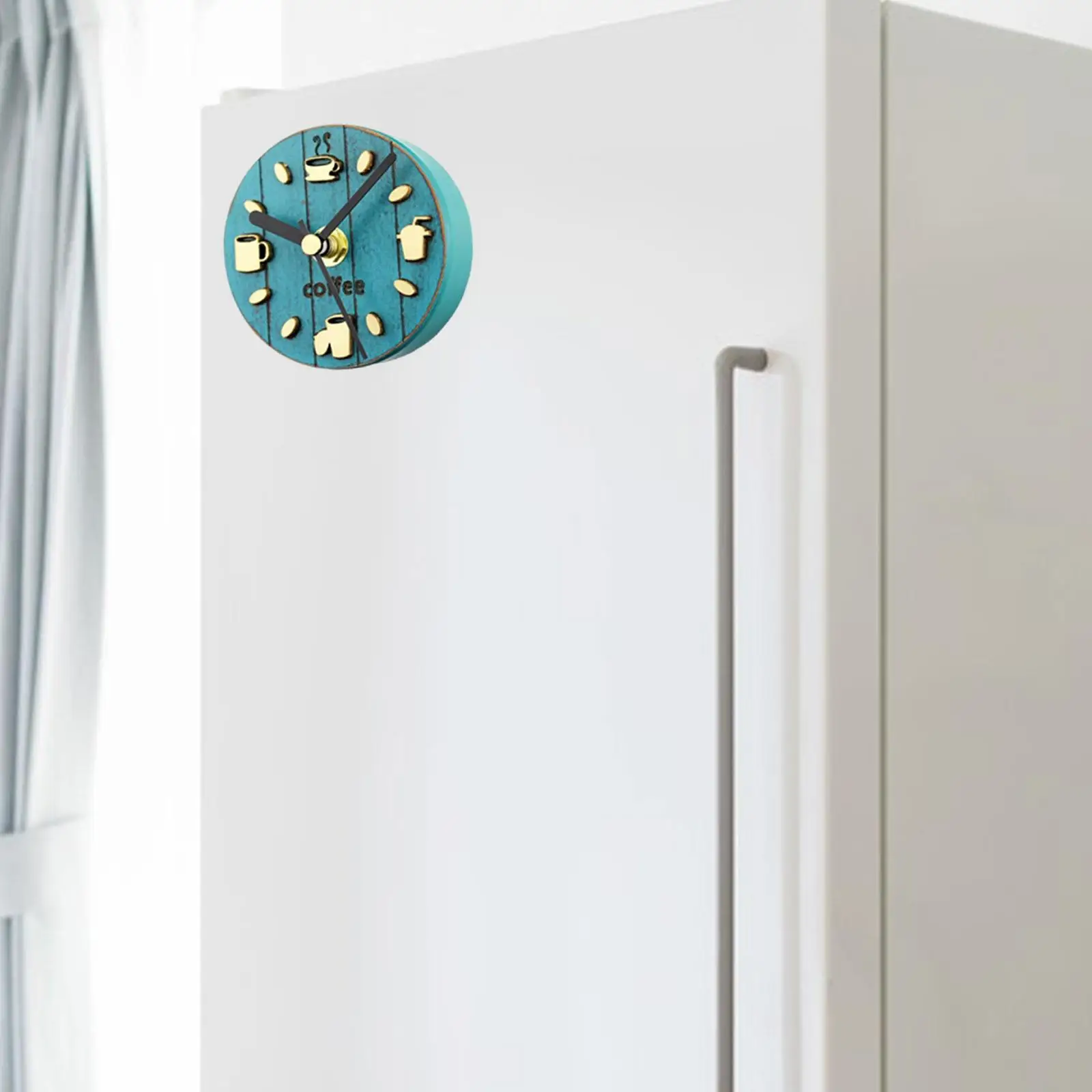 Fridge Sticker Clock Refrigerator Magnets Fridge Wall Clock for Kitchen Decor