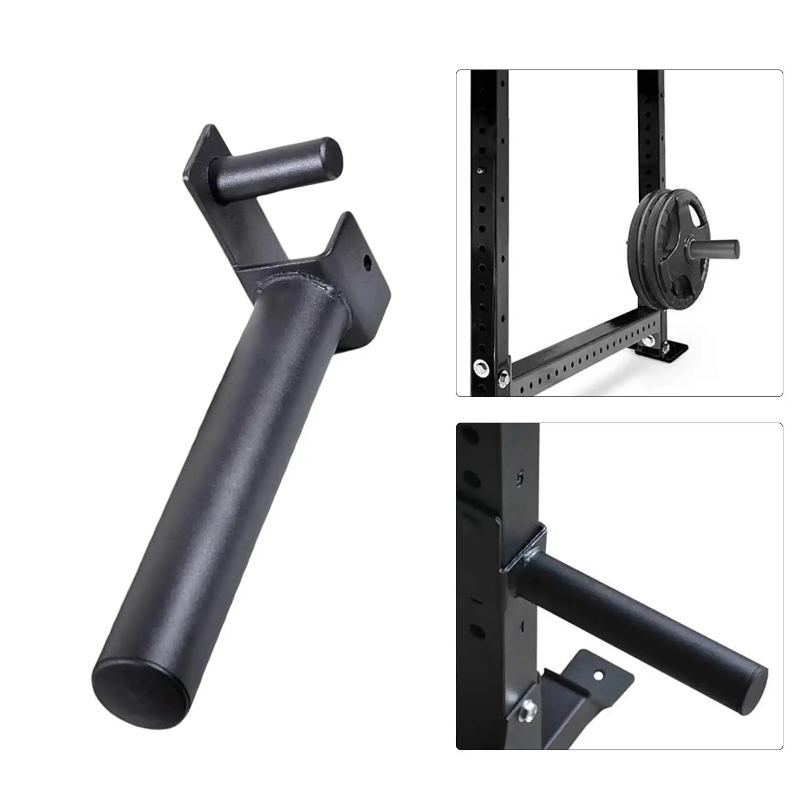 Weight Plate Holder Power Rack Attachment Home Gym Support Stand Organizer