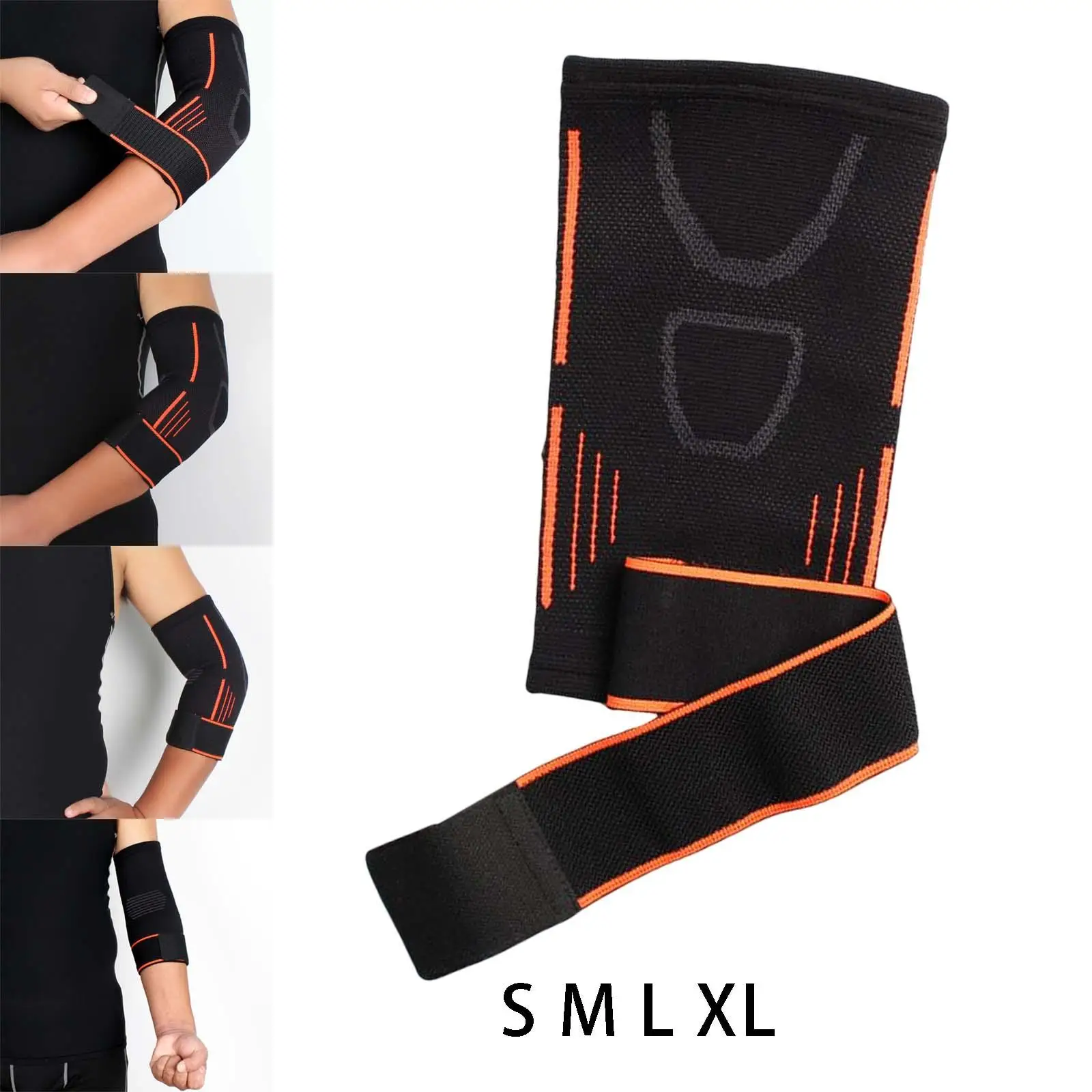Elastic Elbow Brace Arms Support Wrap Breathable Protector Nylon Compression Sleeve for Tennis Adult Workout Skating Youth