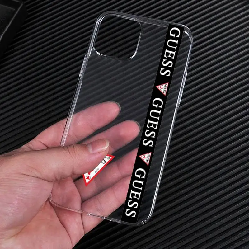 Ik zie je morgen Vergelijking Hulpeloosheid hot sell Guess The Fashion Brand Phone Case For iphone 14 13 12 11 XS Pro  Max 8 7 Plus X XR Silicone Soft Cover - AliExpress