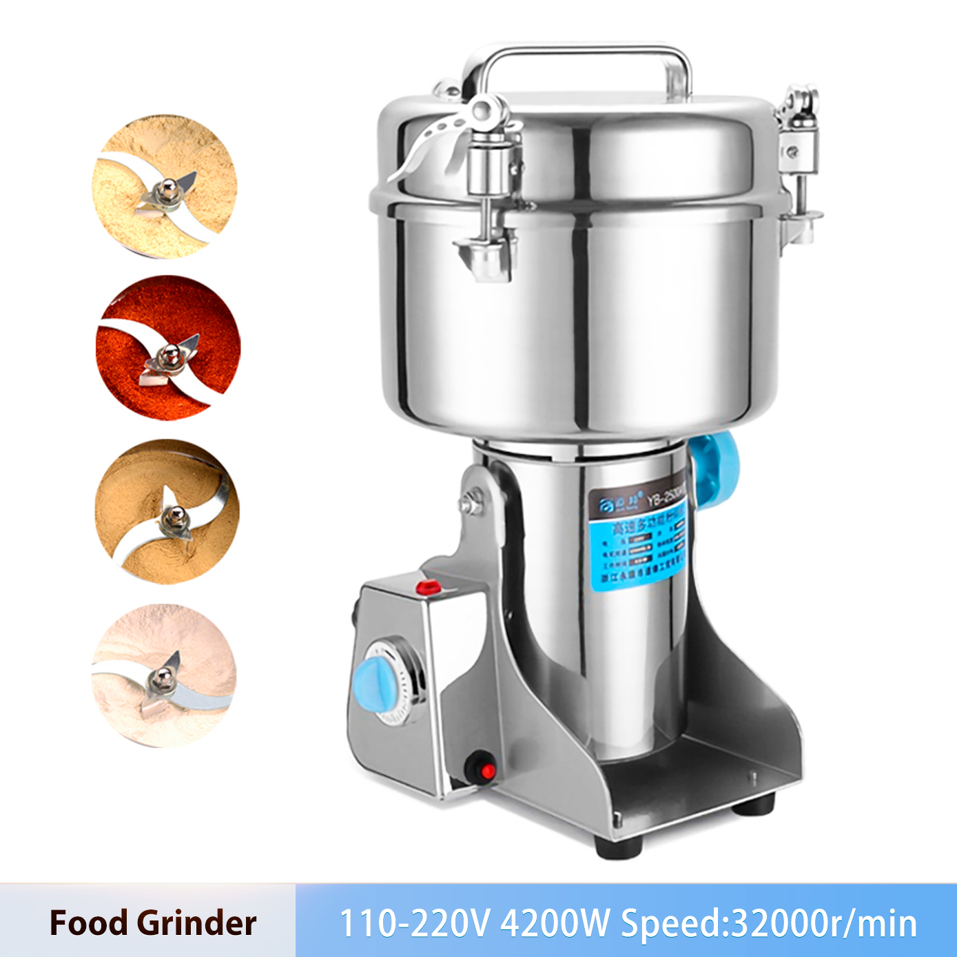 Title 1, 2500g Electric Grains Spices Hebals Cereals Cof...