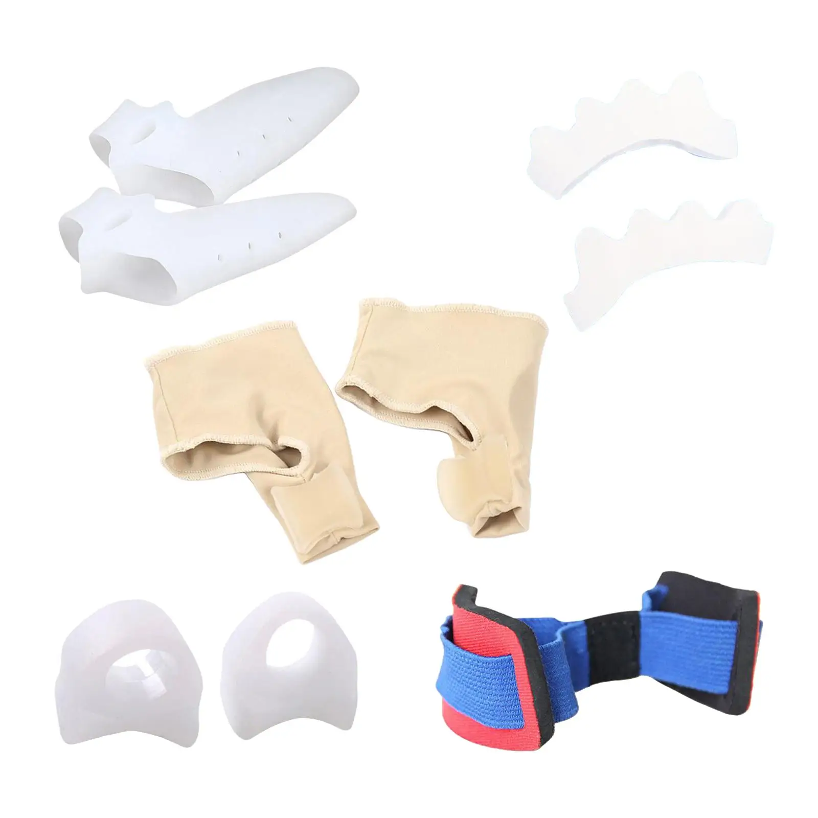 9 Pieces Bunion Corrector Bunion Relief Sleeves Kit, Toe Straightener Toe Spreader Quality Materials for Both Men and Women