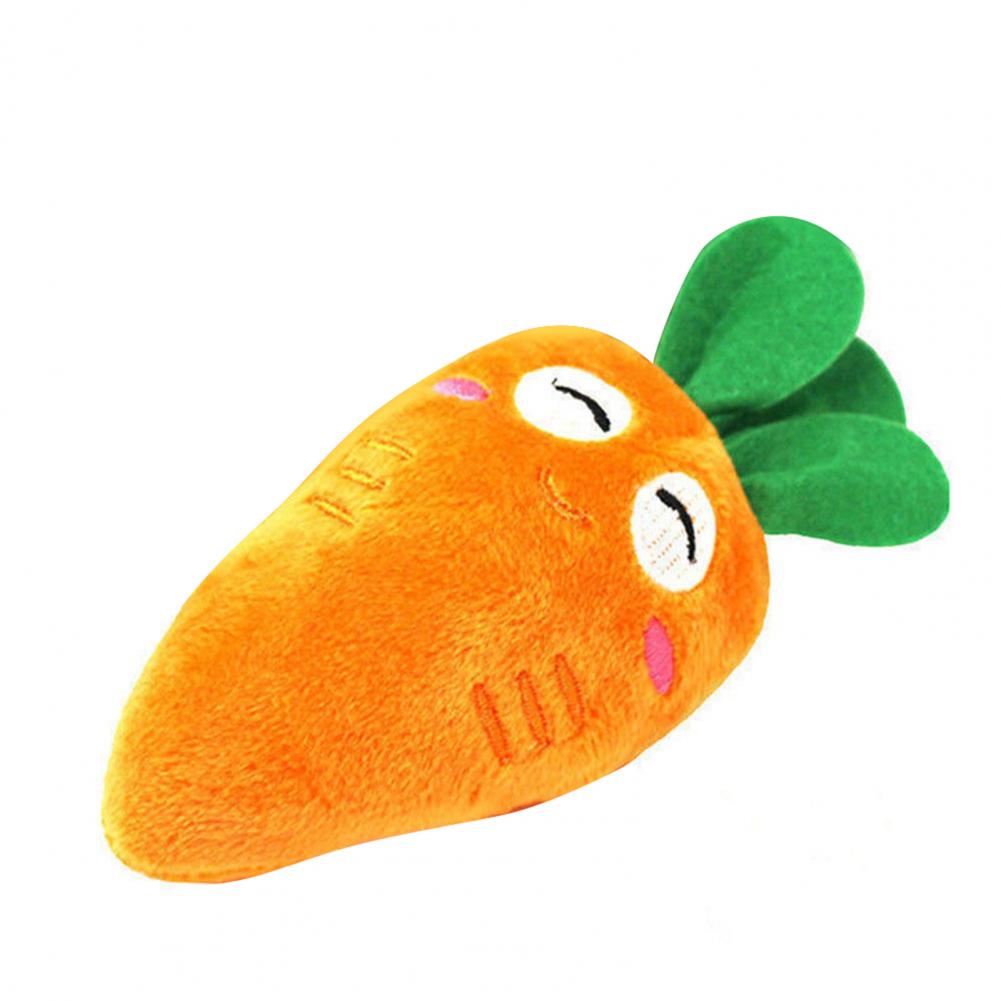 Haustier Puppe Karotte Form Kauen Spielzeug Für Hunde Welpen Quietsche Knochen Molaren Hund Helle-farbige Elastische Plüsch Haustier quietscher Puppe Für Zuhause – Detail 12