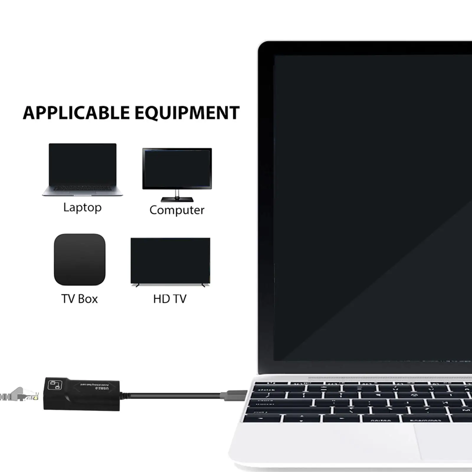 LAN Ethernet Adapter Streaming Sticks Powered Micro USB OTG Cable for TV Computer HDTV