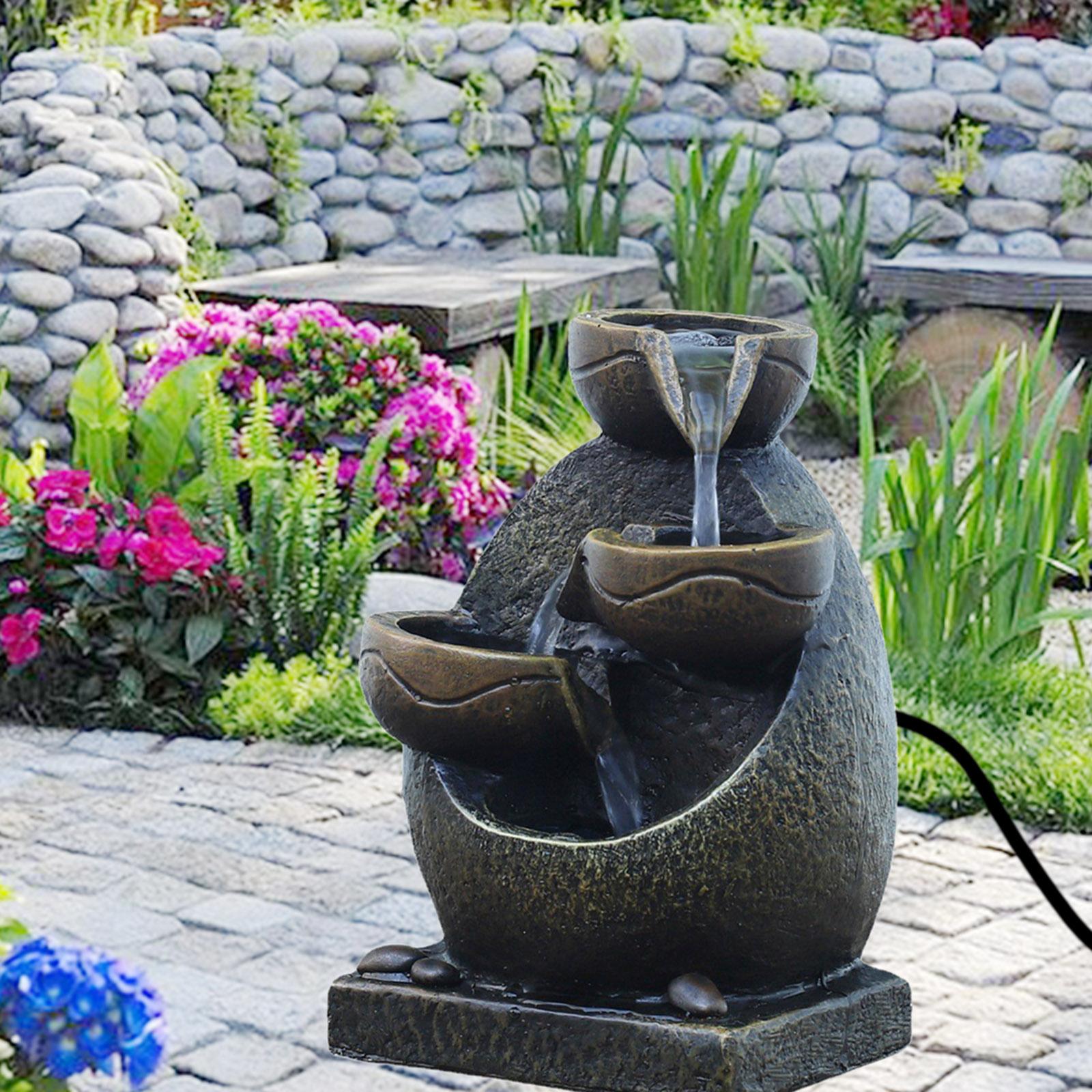 Indoor Water Fountain Flowing Water Feng Shui Water Sound Handmade Waterfall Fountains for Bedroom Home Table Decoration