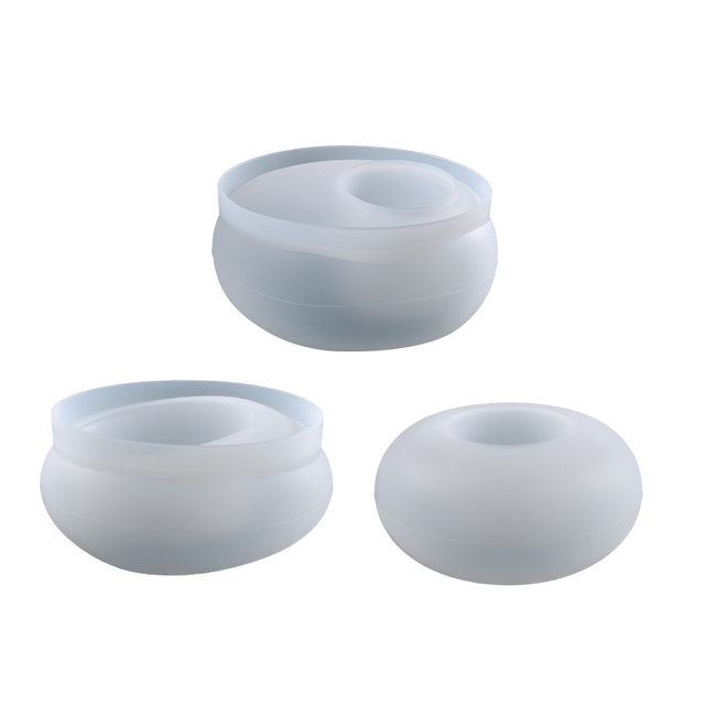 Tealight Candle Holder Resin Molds for Resin Including Round Flat Round  Pebble Resin Epoxy Molds Silicone