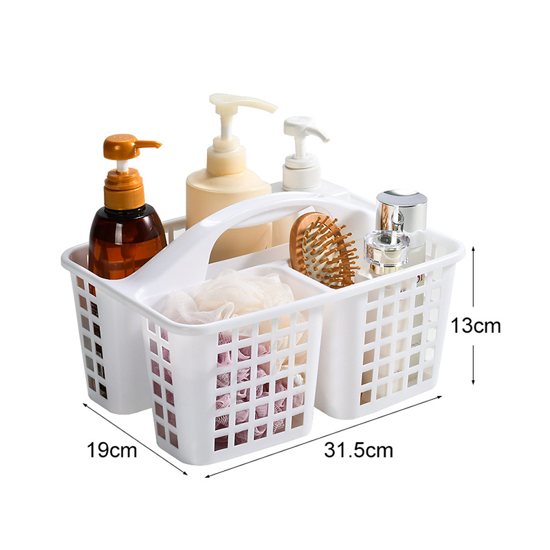 Description Picture 4 of itemPlastic Shower Caddy Basket with Compartments, Portable Cleaning Supply Storage Organizer with Handle for College Dorm Bathroom