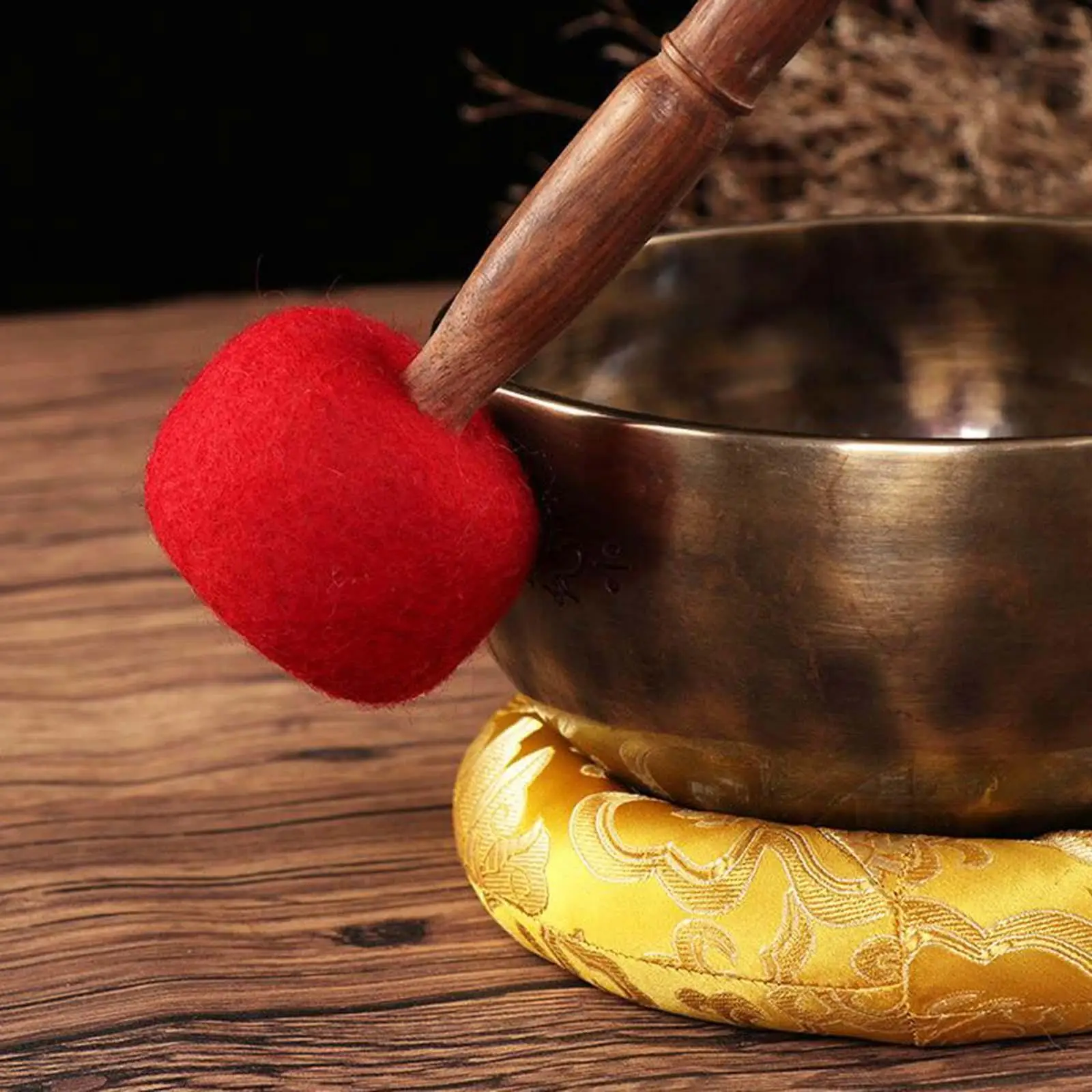 Tibetan Singing Bowl Mallet Wool Felt Hammer Striker for Buddhist Meditation
