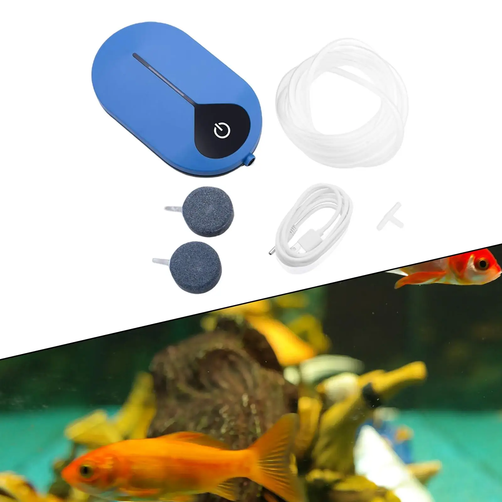 Aquarium 3 Modes Efficient Adjustable Oxygen Pump Fish Ponds for Fishing