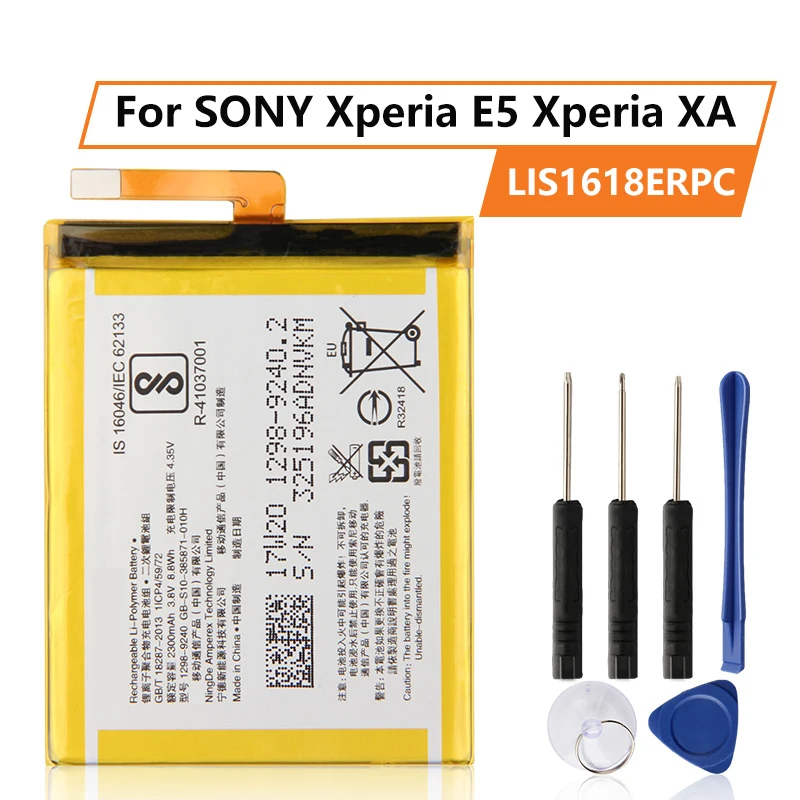 Replacement Battery For SONY Xperia E5 Xperia XA F3113 F3313 F3112 F3116  F3115 F3311 LIS1618ERPC LIP1635ERPCS XA1 G3112 G3121|Mobile Phone  Batteries| - AliExpress