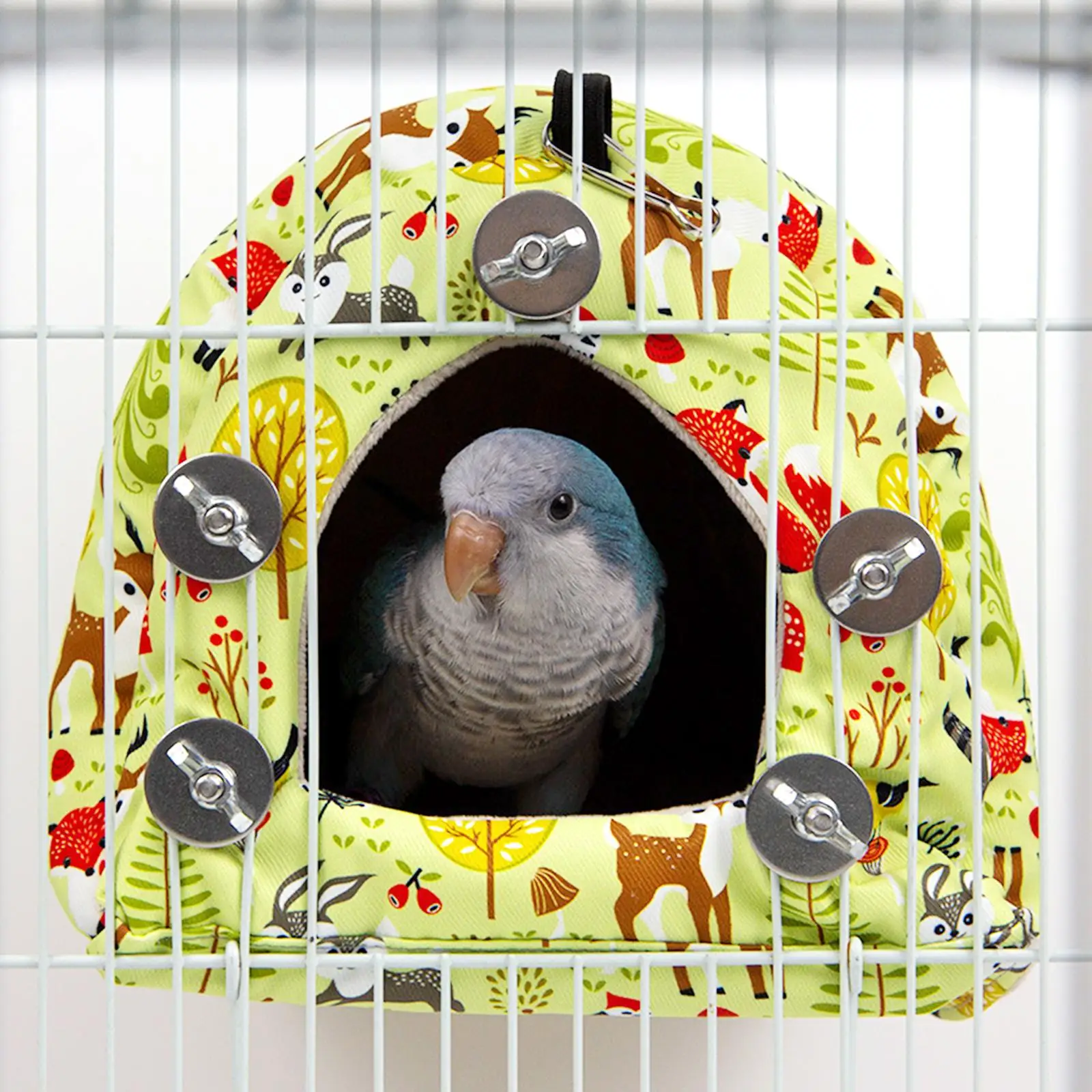 Winter Parrot Cage Hanging Hammock Parrot Shed Cage Accessory Bird Bed Thickened Bird Nest for Finches Parrot Budgies Hamster