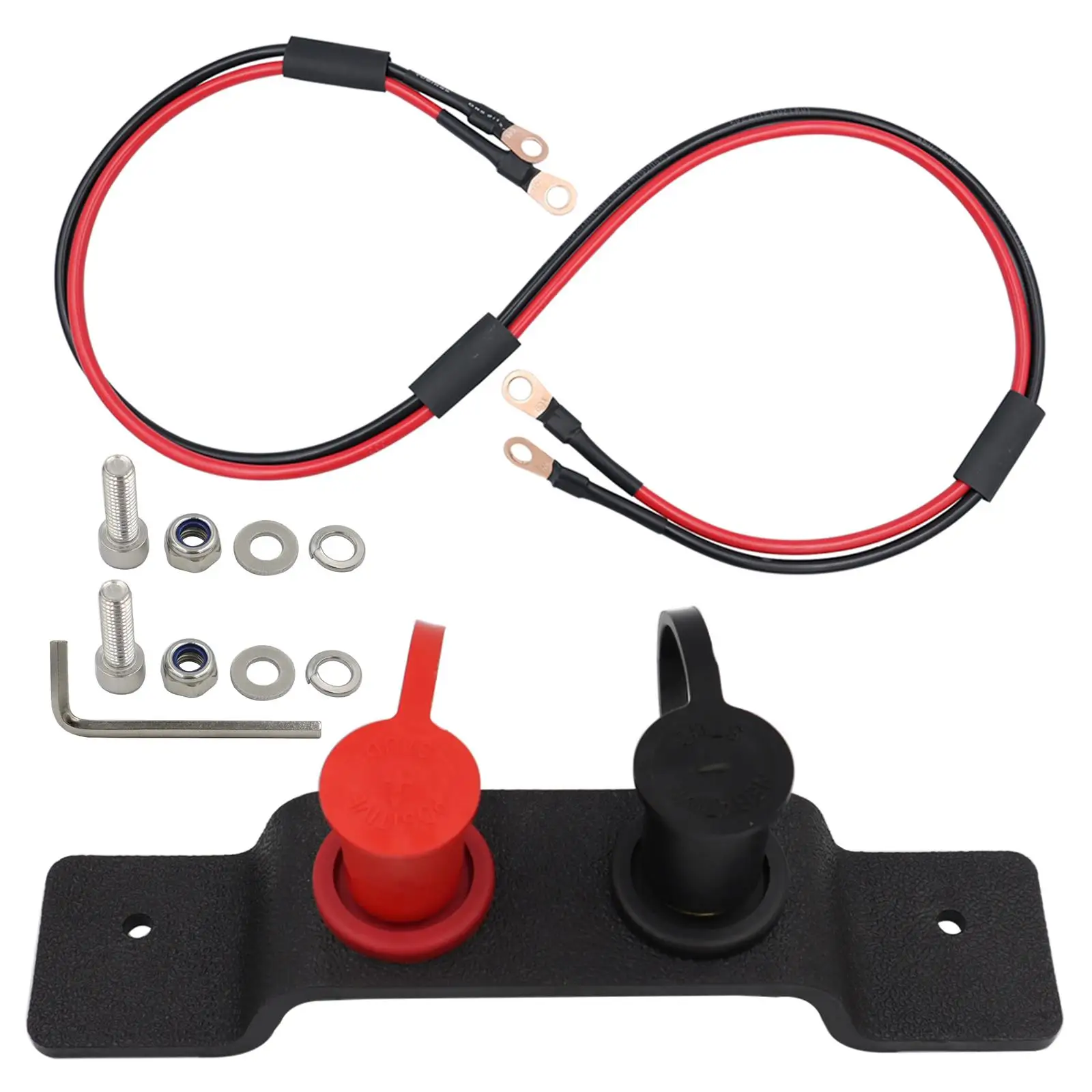 Car Battery Jump Post Starter Battery Terminals Relocation Kit Quick Easy Charging Fit for Can AM x3 Lawn Mowers UTV ATV Boats