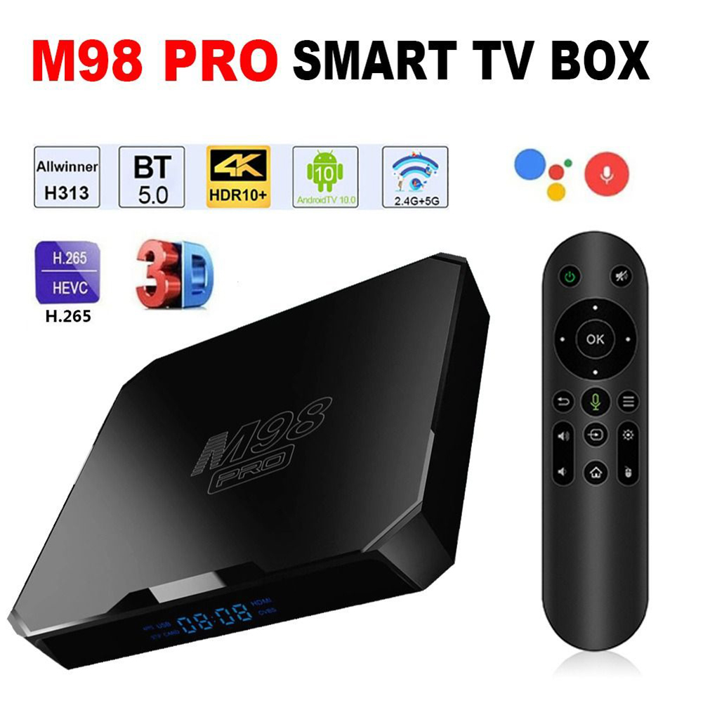 Приставка Смарт-ТВ M98 PRO, Android 10,0, 2 + 16 ГБ, 4k, 3d, Wi-Fi |  AliExpress