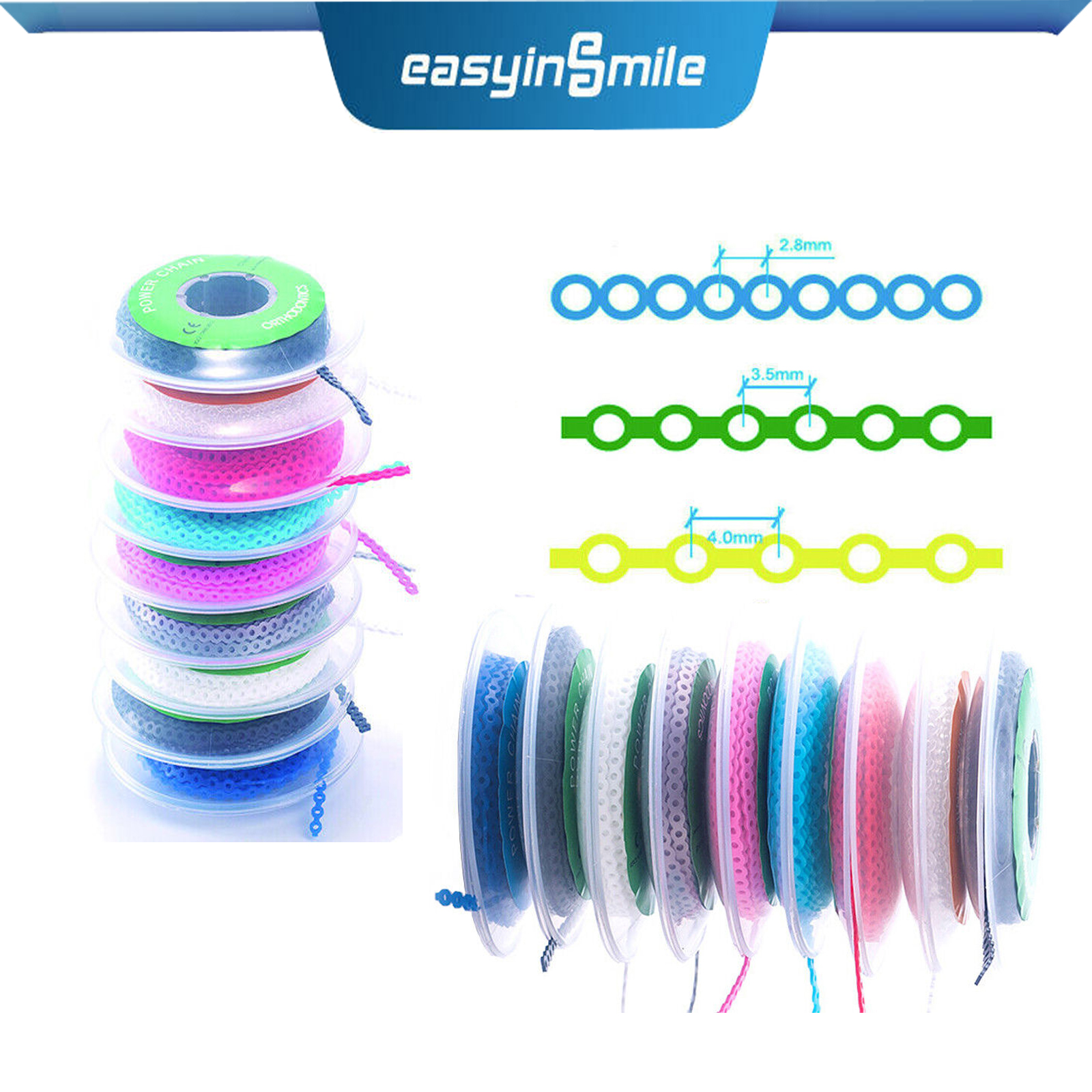 Best of Easyinsmile Dental Chain For Ortho Power Super Elastic Rubber Band Chain For Braces 15Feet / Roll Reviews & Tips