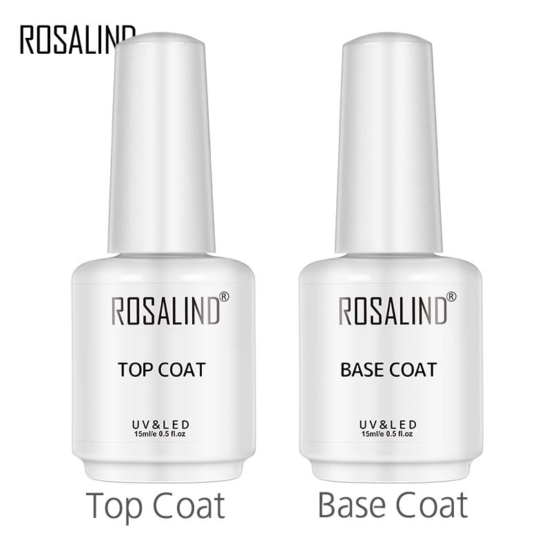 Best of ROSALIND 15ml Base / Top Coat Nail Gel Primer Matt Top Coat Manicure Decoration Blooming For DIY Nail Art Hybrid Varnishes Reviews & Tips