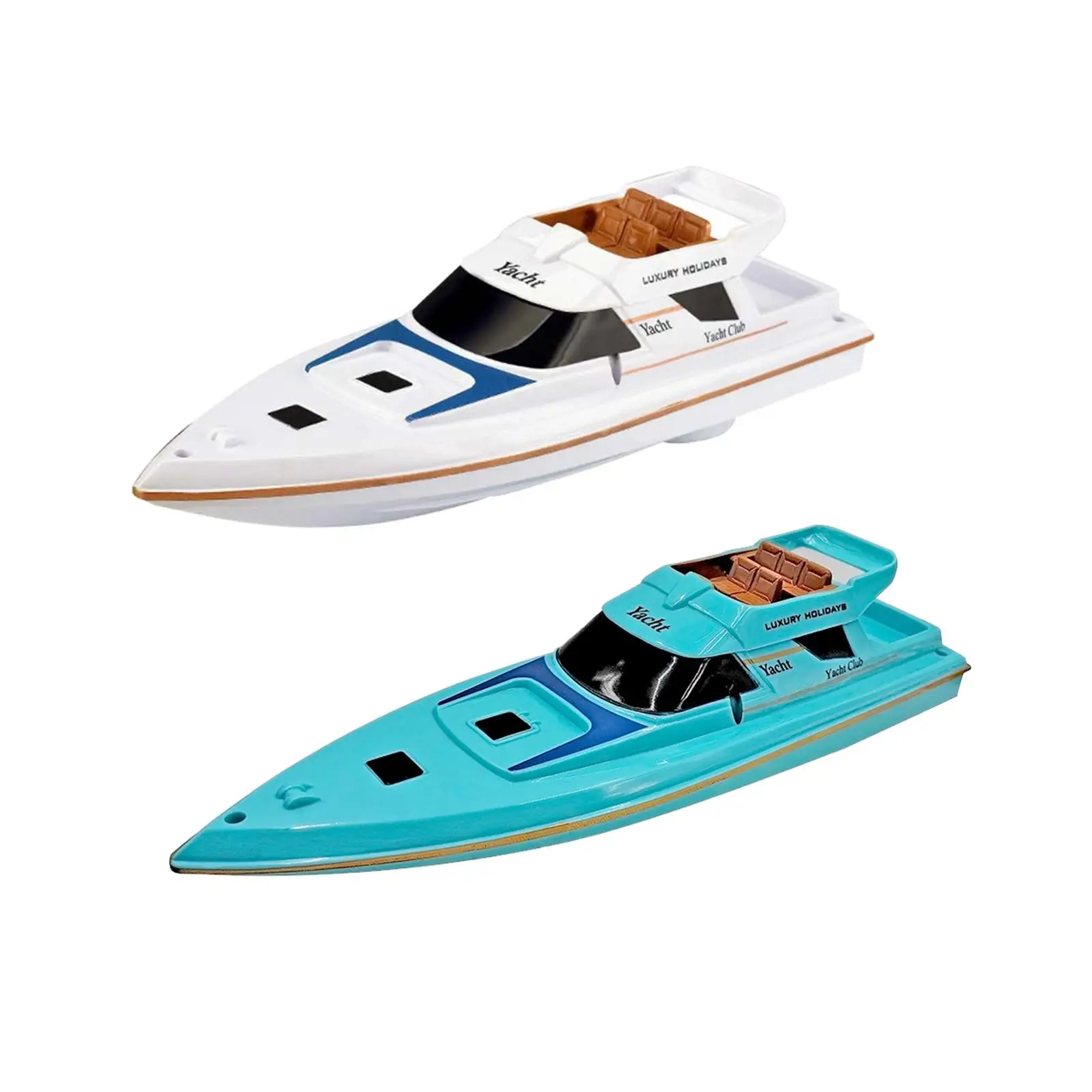 Electric Speed Boat Bath Boat Floating Toy Yacht for Park Swimming Pool Gift