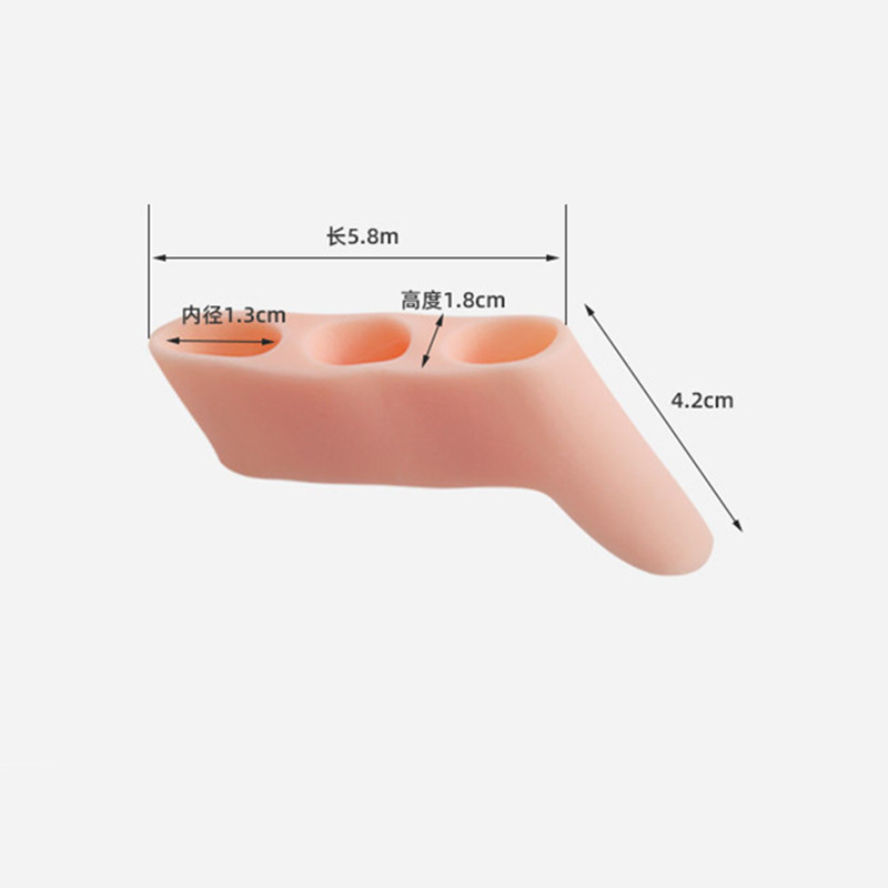 RHBJ 40 Stück = 20 Paar Drei-Loch-Zehenspreizer für kleine Zehen, Überlappende Zehen, Hallux Valgus, Blasenschmerzen, Zehenglätter, Fußschutz – Detail 7