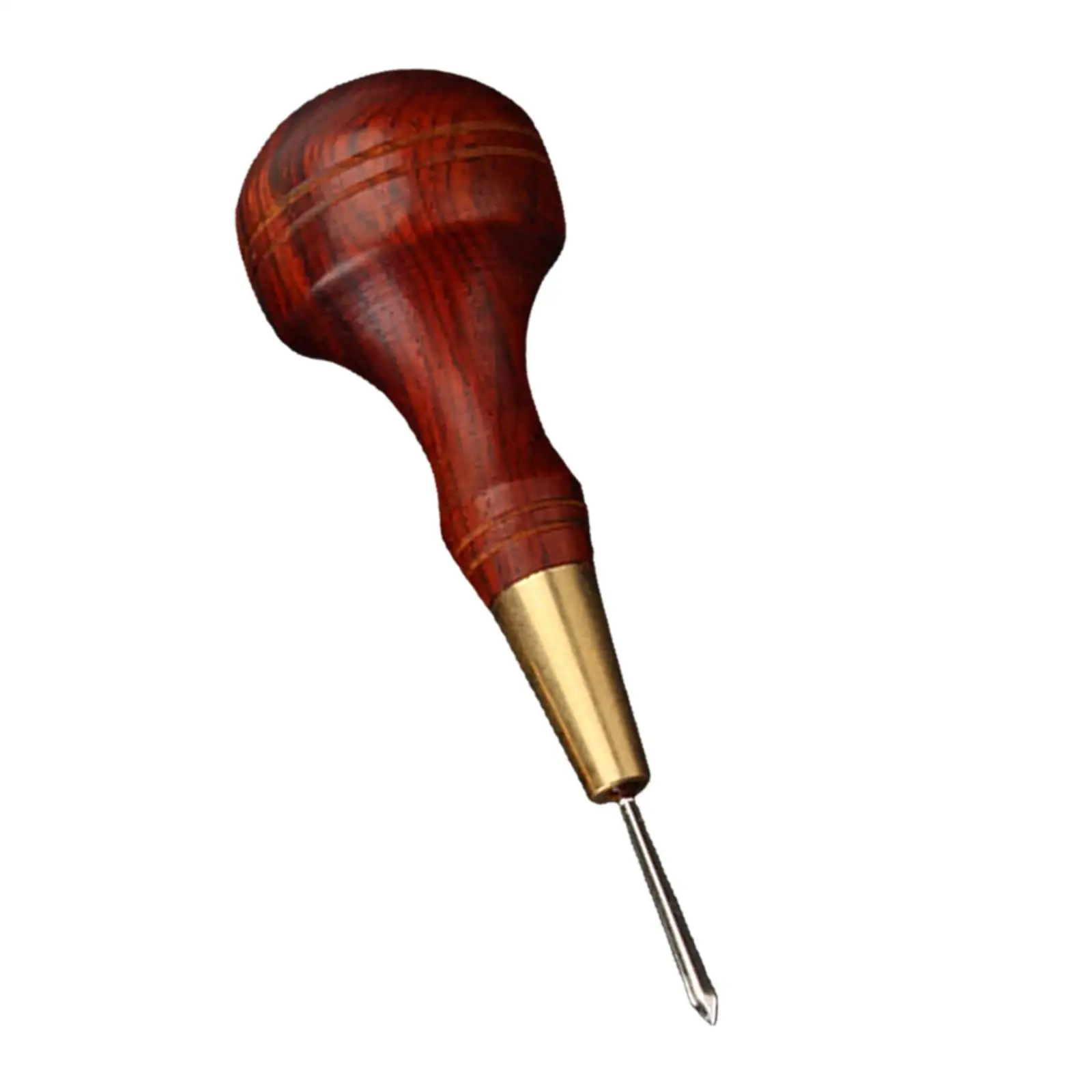 Awl Tool Hand Stitching Leather Craft Sewing Gourd Shape Scratch Awl for DIY Handmade Pin Punching Leather Punch Hole