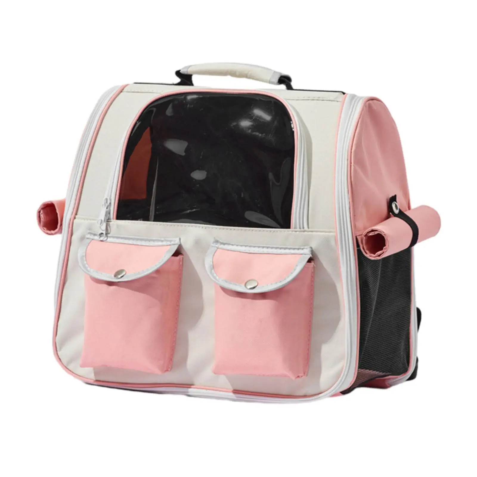 Cat Backpack Carrier Ventilated Transparent Breathable Cat Dog Backpack Bag for Camping Outdoor Use Walking Hiking Travel