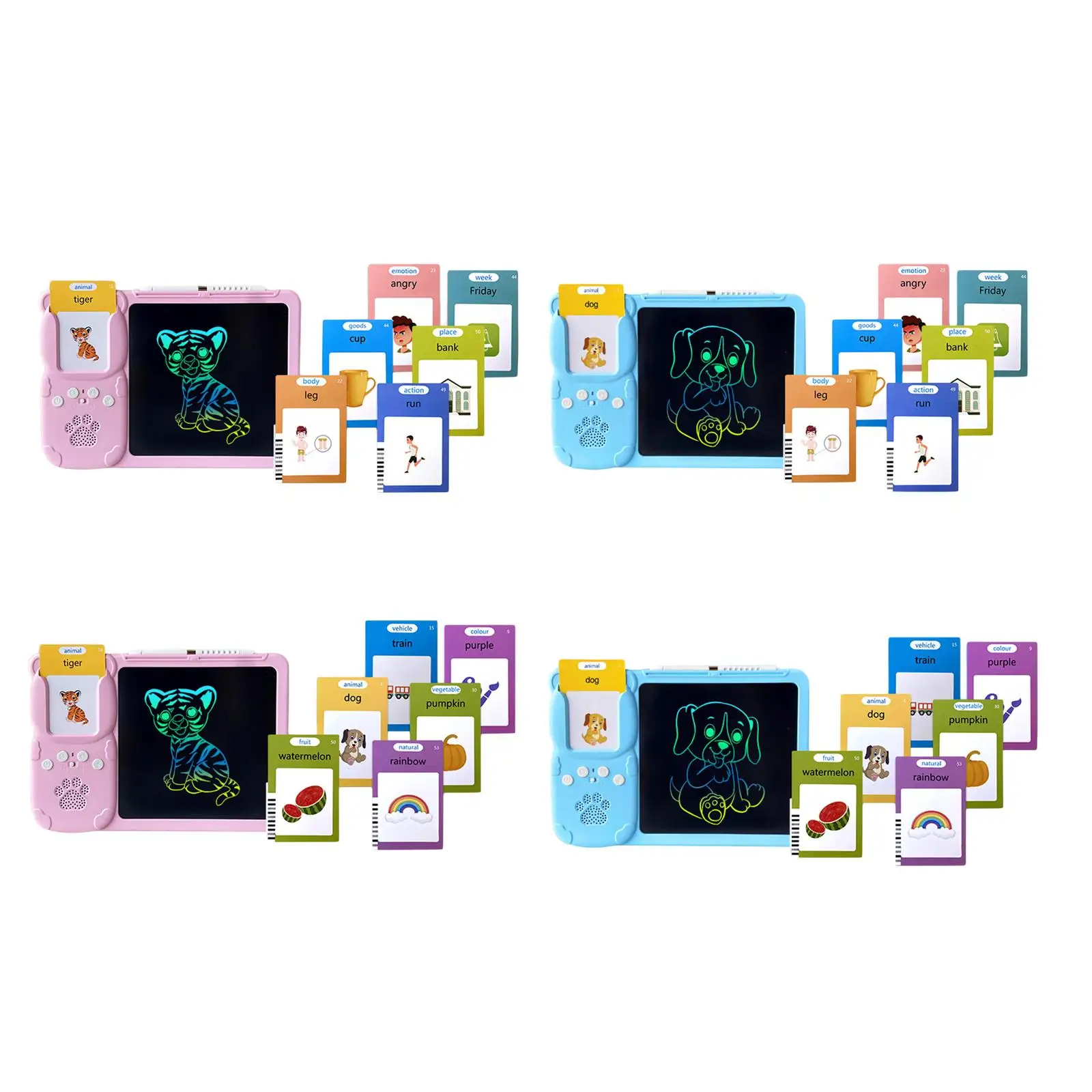 Kids Writing Tablet Montessori Toys Early Educational Device with Drawing Board for Girls Boys Toddlers Children Kids Gifts