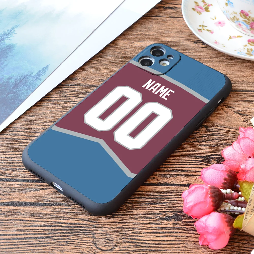 Custom Hockey Player Silicone Phone Case For iPhone 13 12 11 Pro Max Mini XS X XR SE 7 8 6 6S Plus Soft Cover Montreal Edmonton iphone 13 mini silicone case