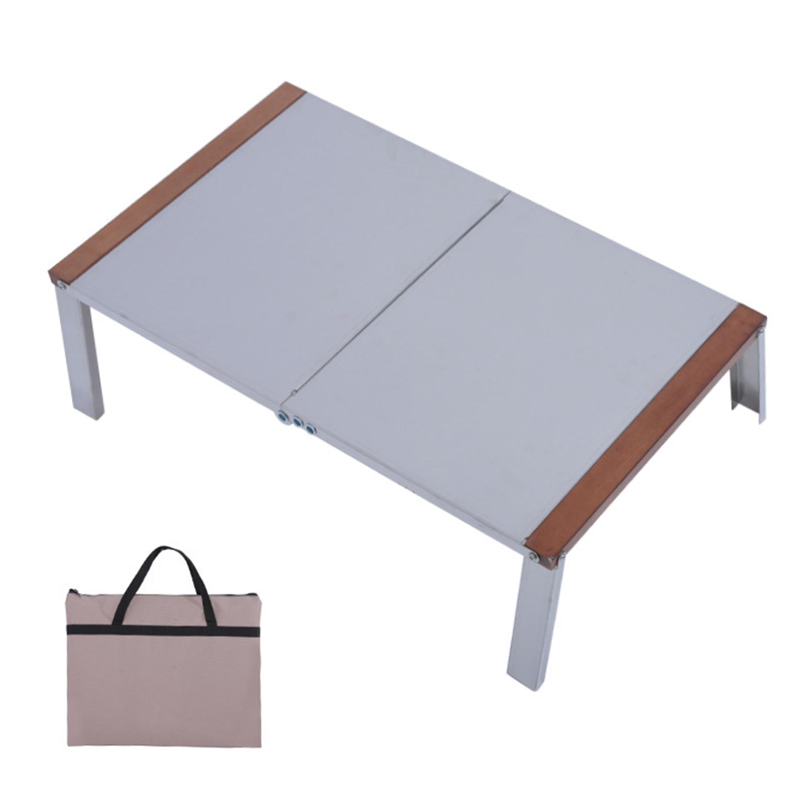 Portable Folding Camping Table Portable Foldable Table Lightweight Adjustable Desk for Travel Picnic Backyard Beach BBQ