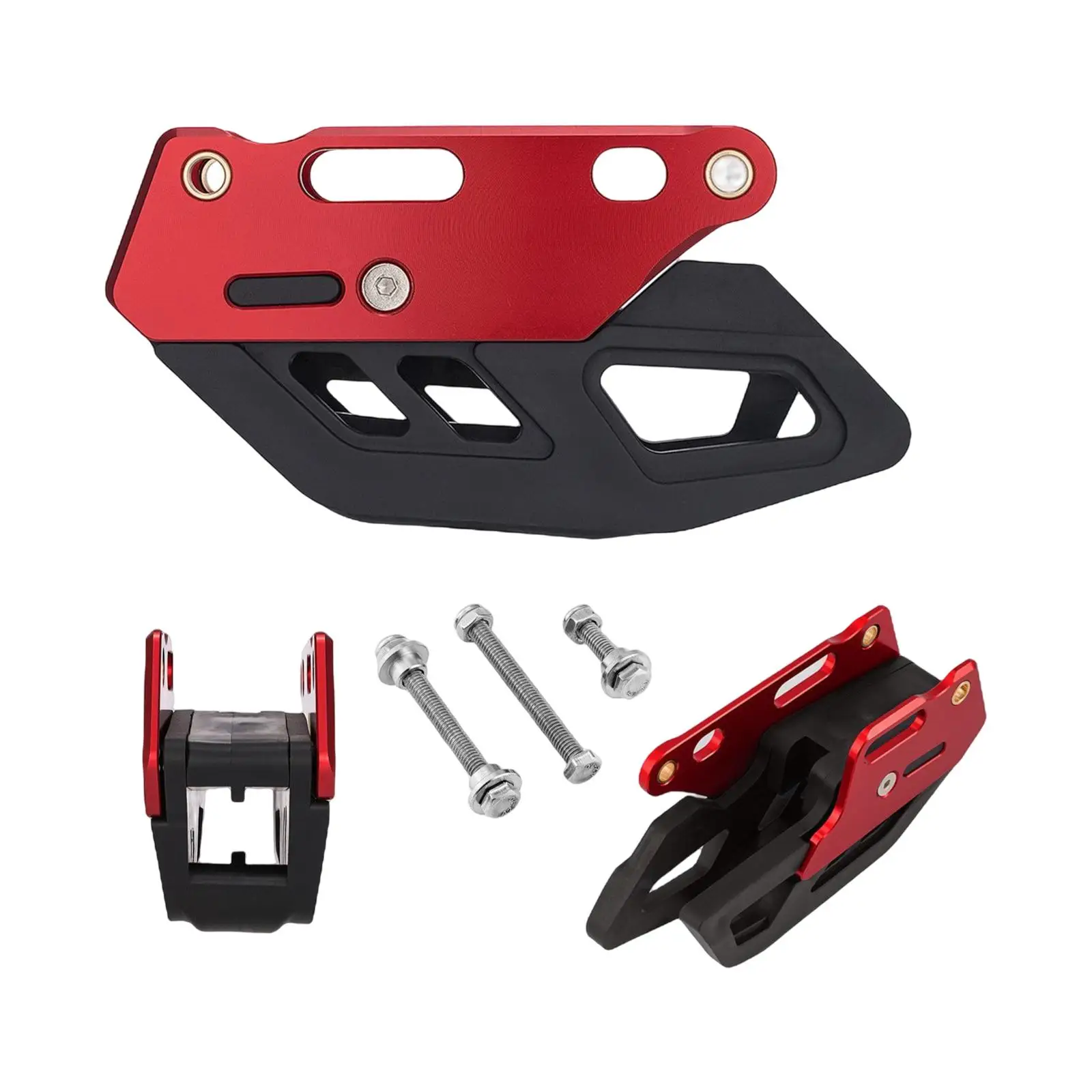 Motorcycle Chain Guard Guide Replaces Protection Bracket Spare Parts Aluminium Alloy Rubber Accessories Universal