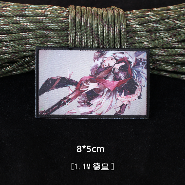 Mädchen Frontline Patches für Kleidung Stickerei Anime Patch Gun Mädchen taktische Abzeichen auf Rucksack Militär Hook Loop Armband – Detail 6