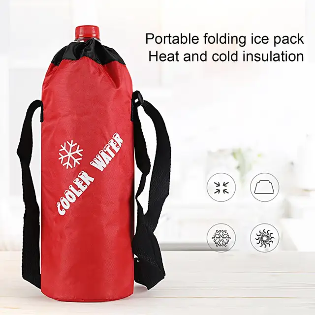 Universal Drawstring Water Bottle Pouch Cup Insulation Bag Zipper Puller  Foldable Cooler Bag raveling Camping Hiking Water Bags - AliExpress