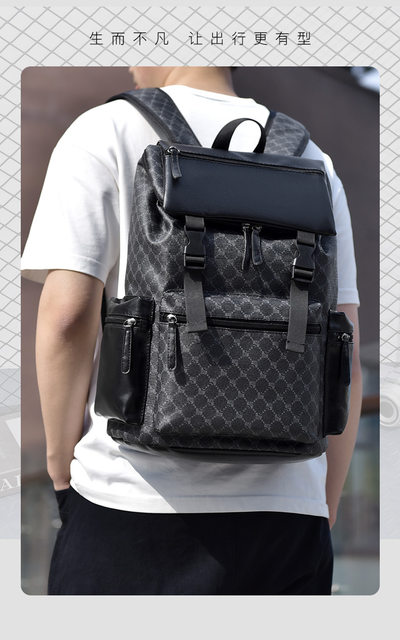 Mochila de negocios de lujo para hombre, bolso de viaje de cuero de gran  capacidad, mochila escolar informal para estudiantes, impermeable para  ordenador portátil - AliExpress