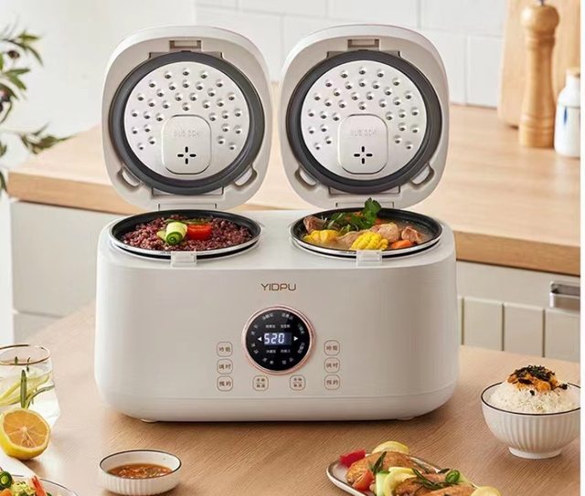 Double Gallbladder Intelligent Rice Cooker Mini Multi-function Household  Double Combination Rice Cooker 3-4 People