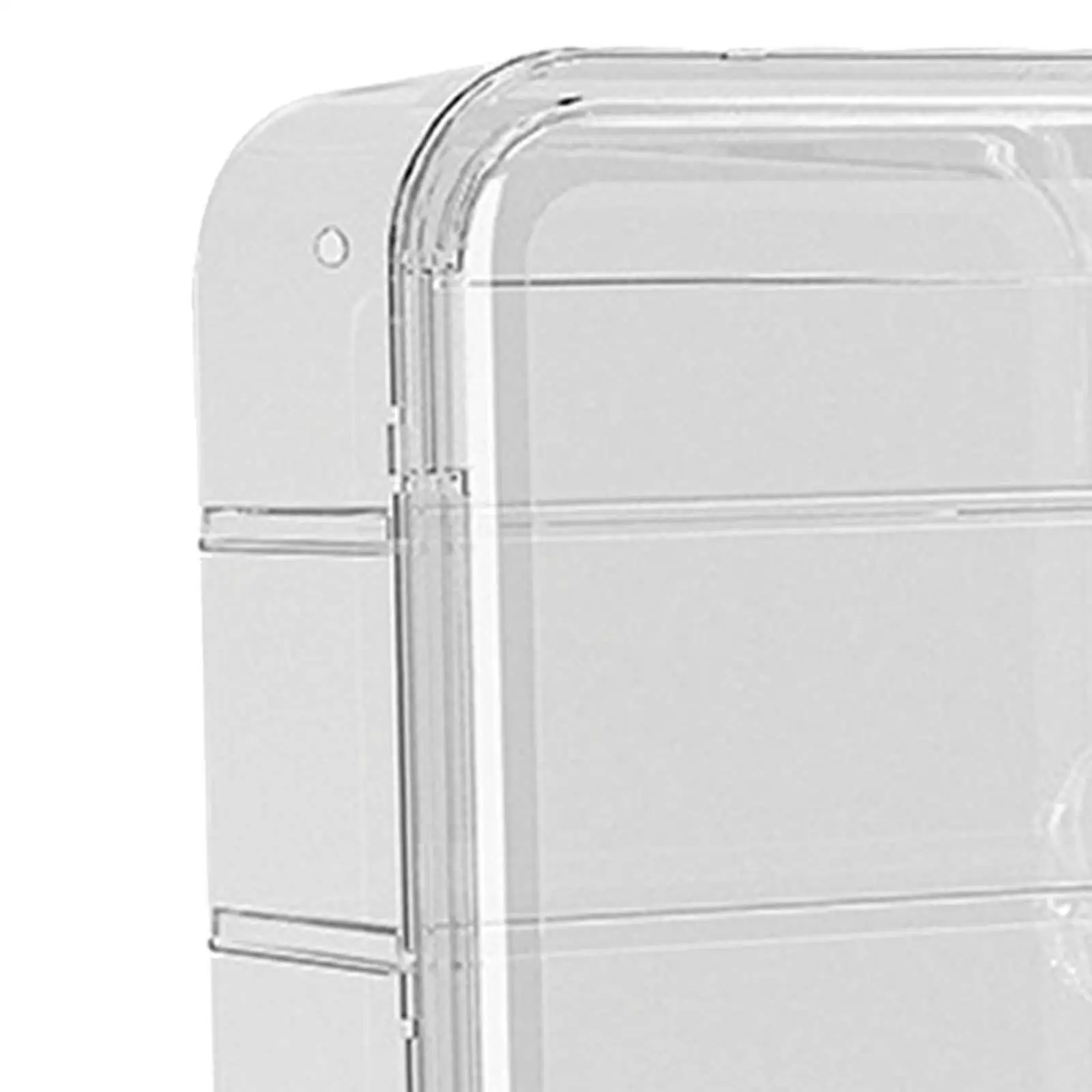 Clear Figurine Display Box Waterproof for Collections Mini Toys Glasses