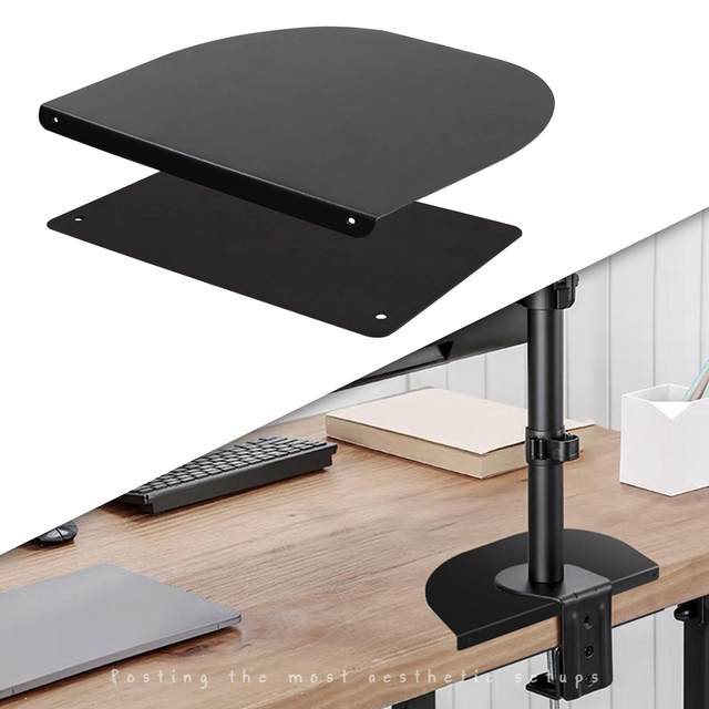 Monitor Reinforcement Steel Mount Plate Easy to Use Black Durable Anti Scratch Sheet